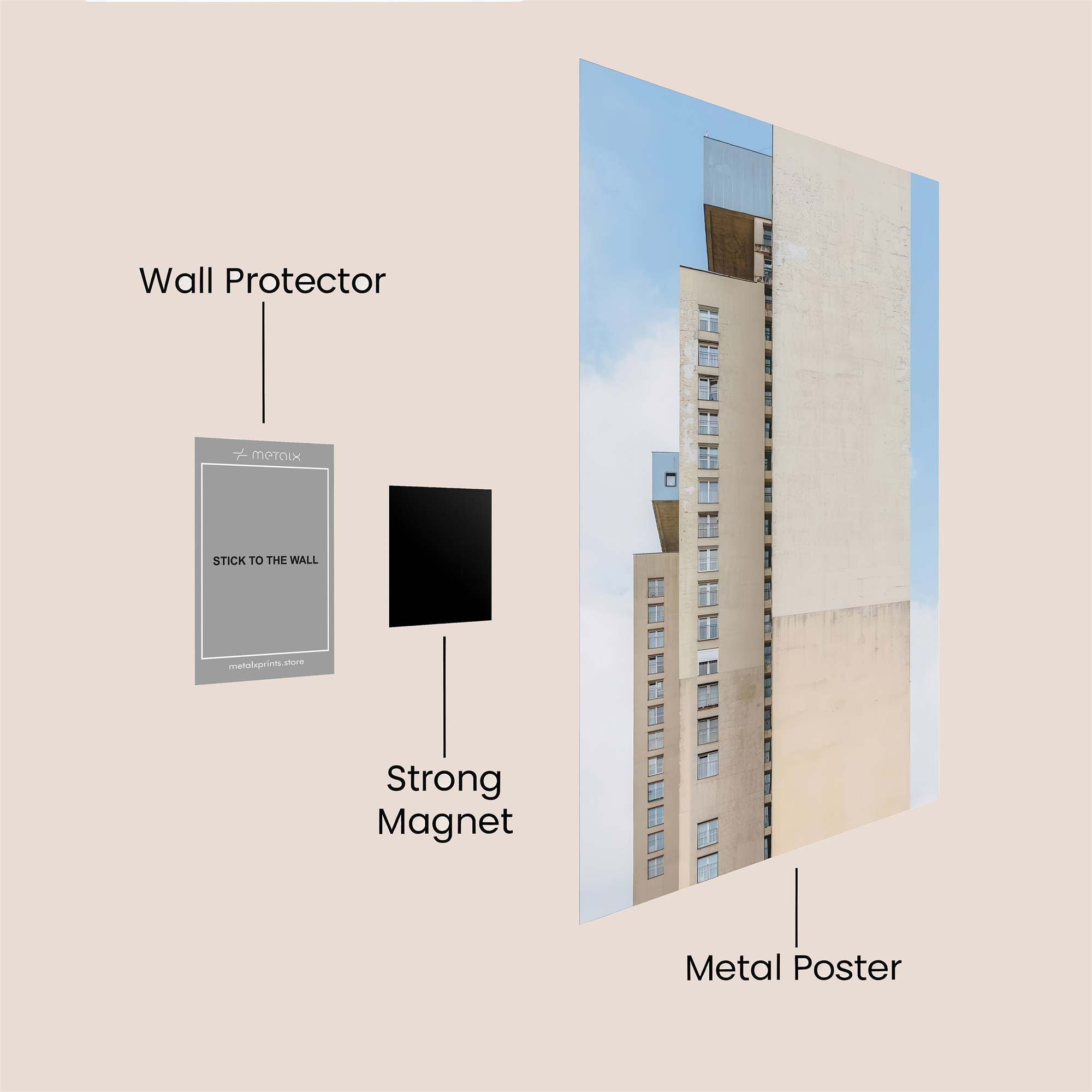 Tower Serenity Safe Wall Magnetic / M