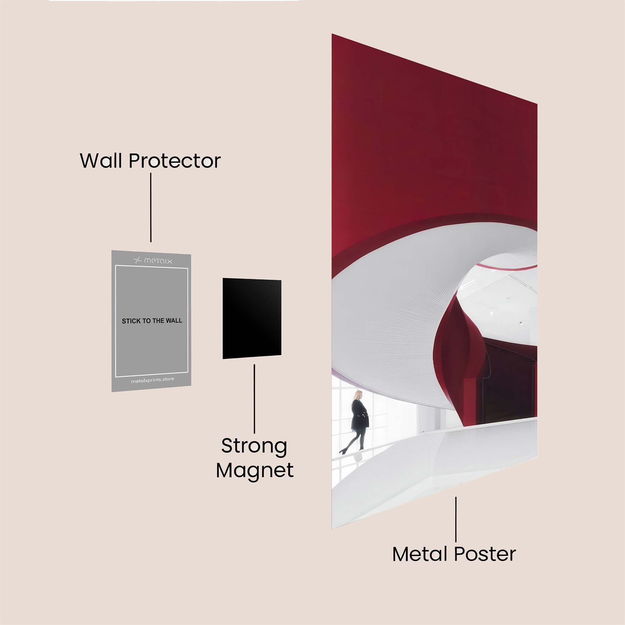 Stairway Whimsy Safe Wall Magnetic / M