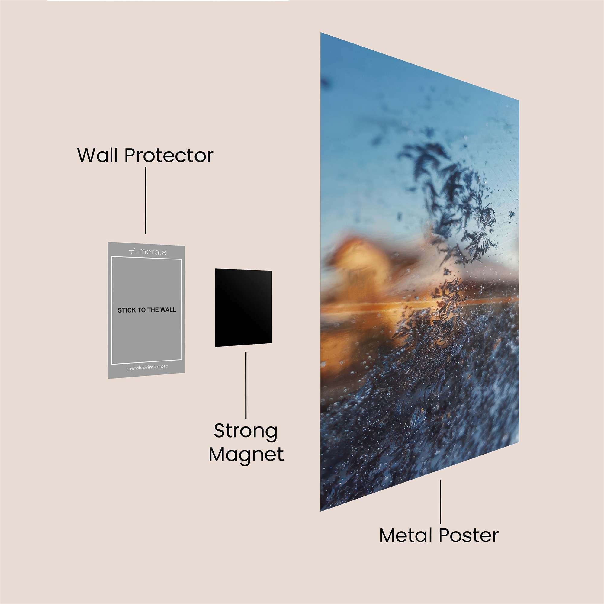 Sunset Serenity Safe Wall Magnetic / M