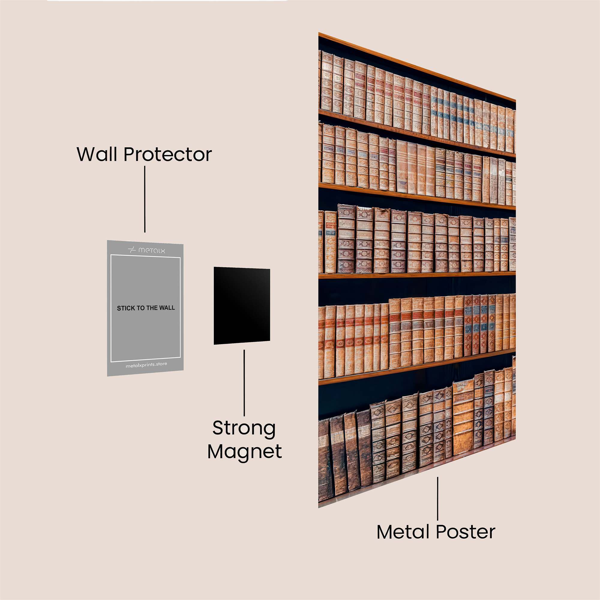 Library Serenity Safe Wall Magnetic / M