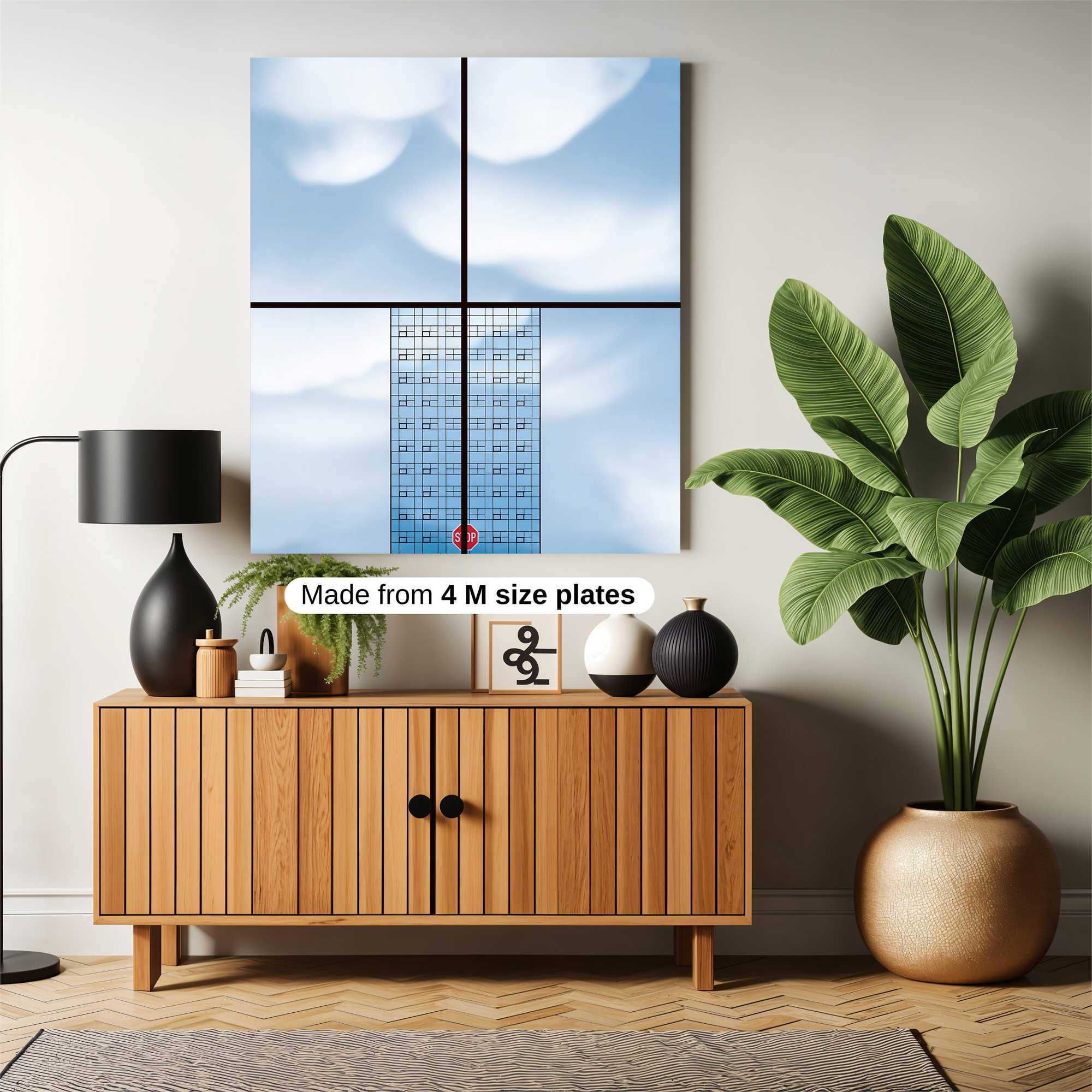 Skyscraper Serenity Safe Wall Magnetic / M