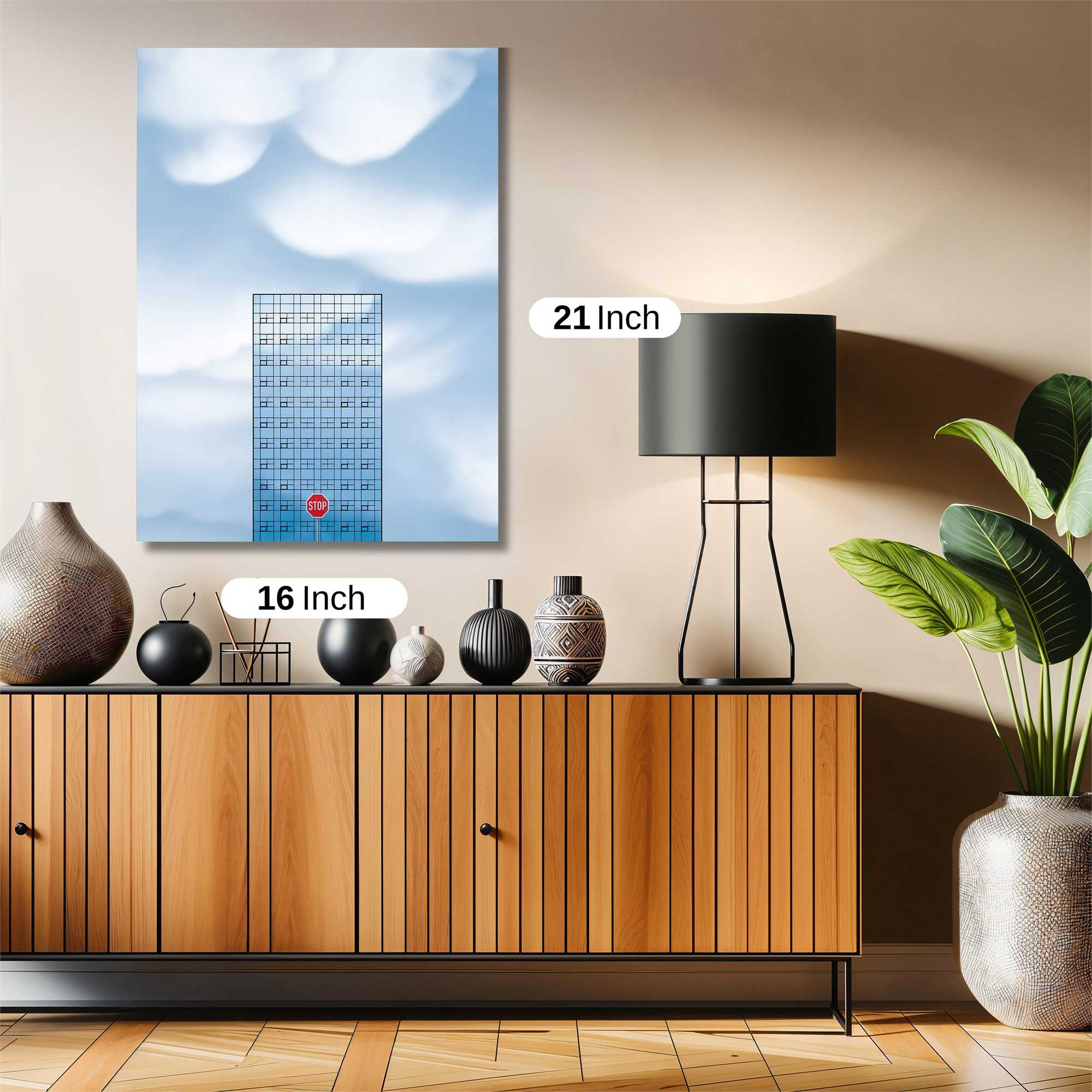 Skyscraper Serenity Safe Wall Magnetic / M
