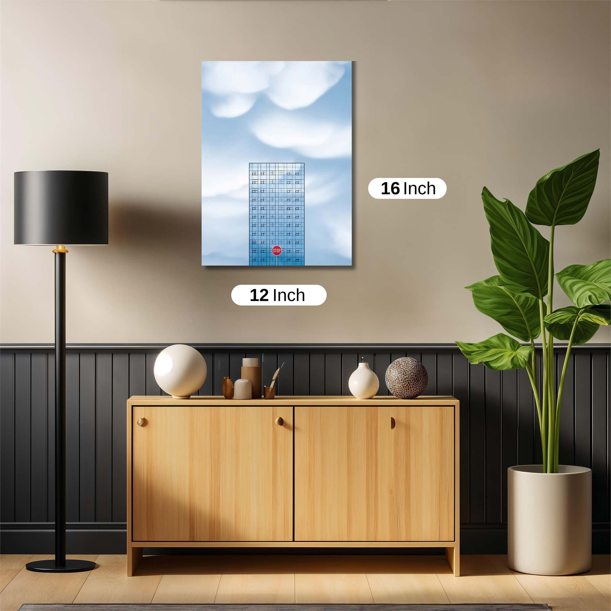 Skyscraper Serenity Safe Wall Magnetic / M