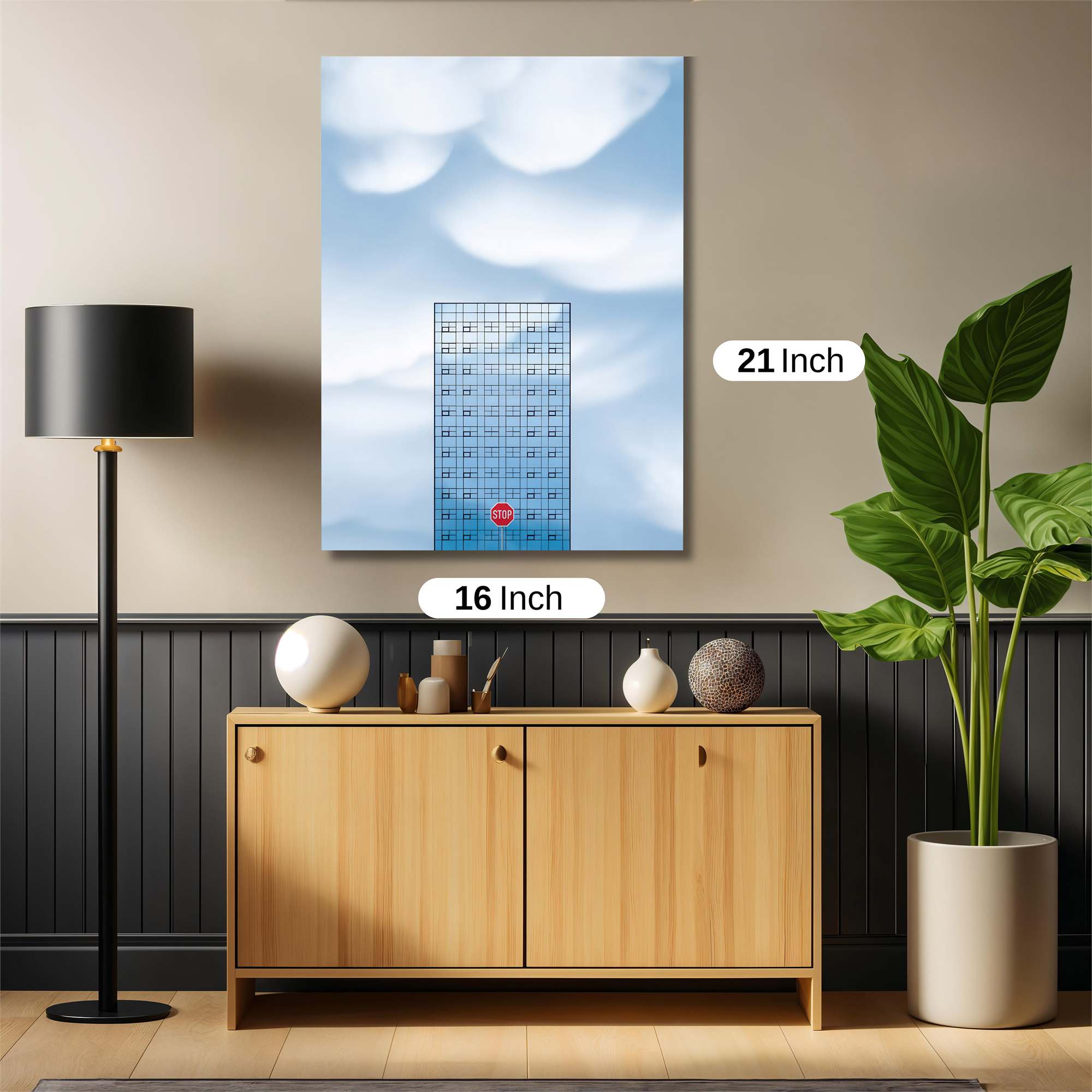 Skyscraper Serenity Safe Wall Magnetic / M
