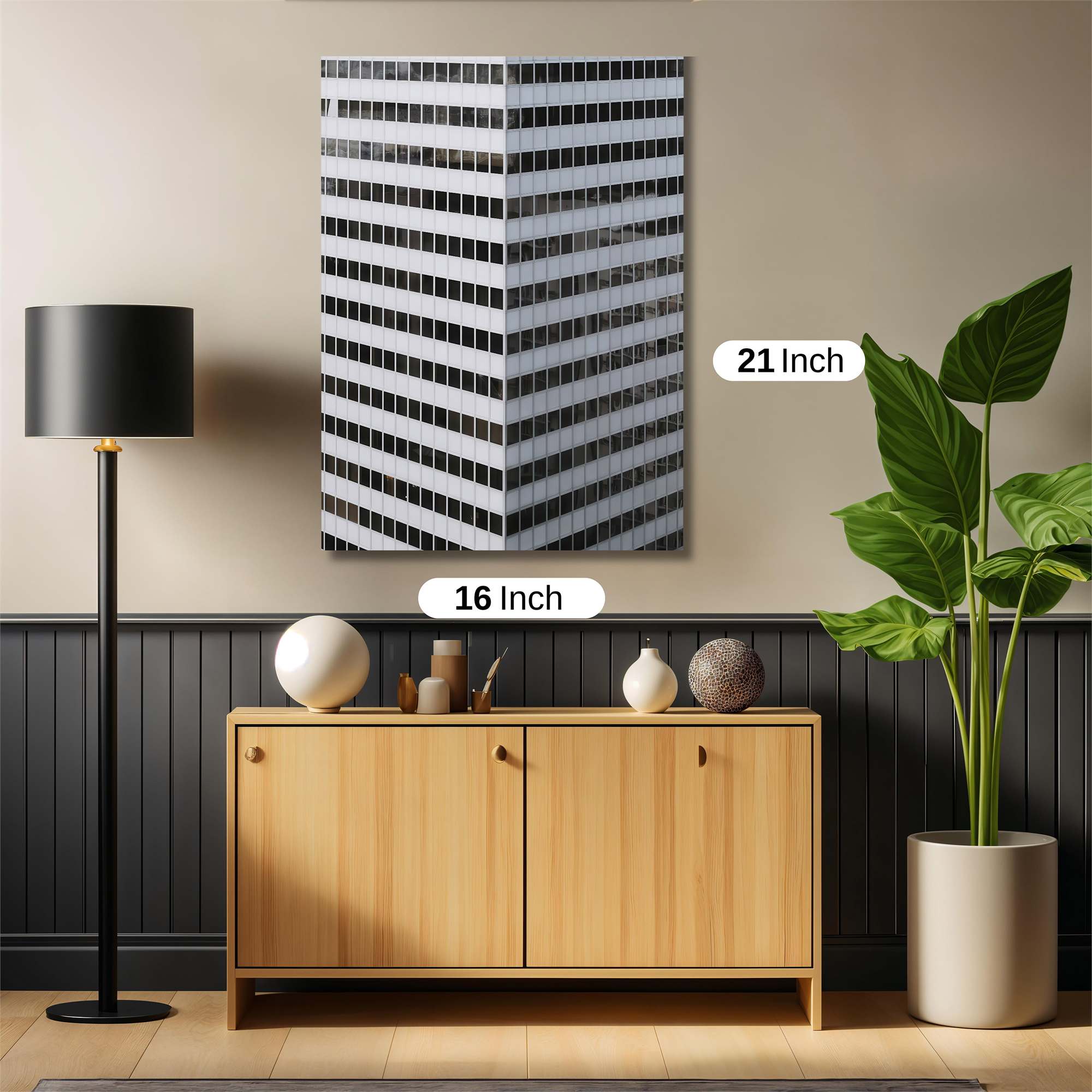 Skyscraper Serenity Safe Wall Magnetic / M