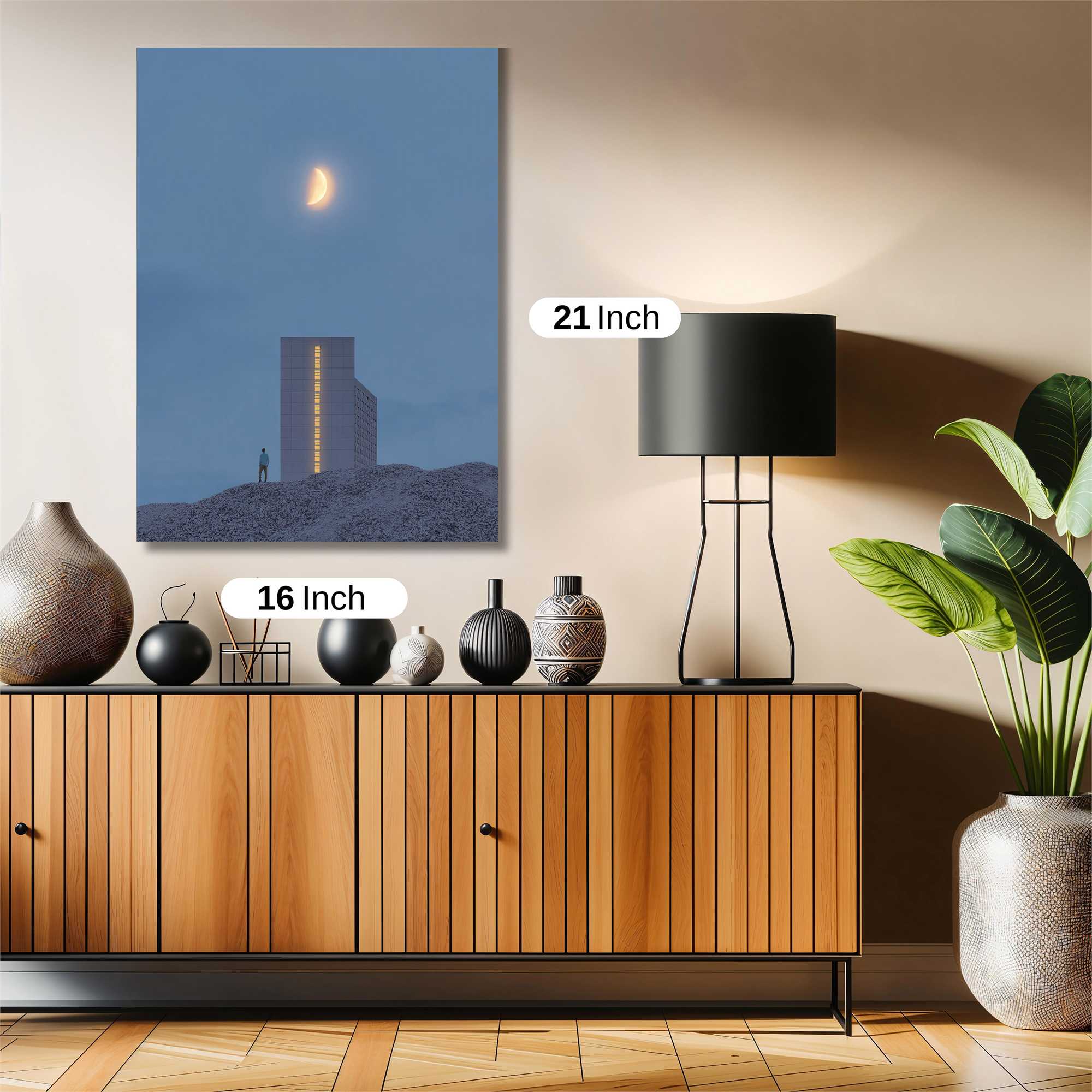 Moonlit Solitude Safe Wall Magnetic / M