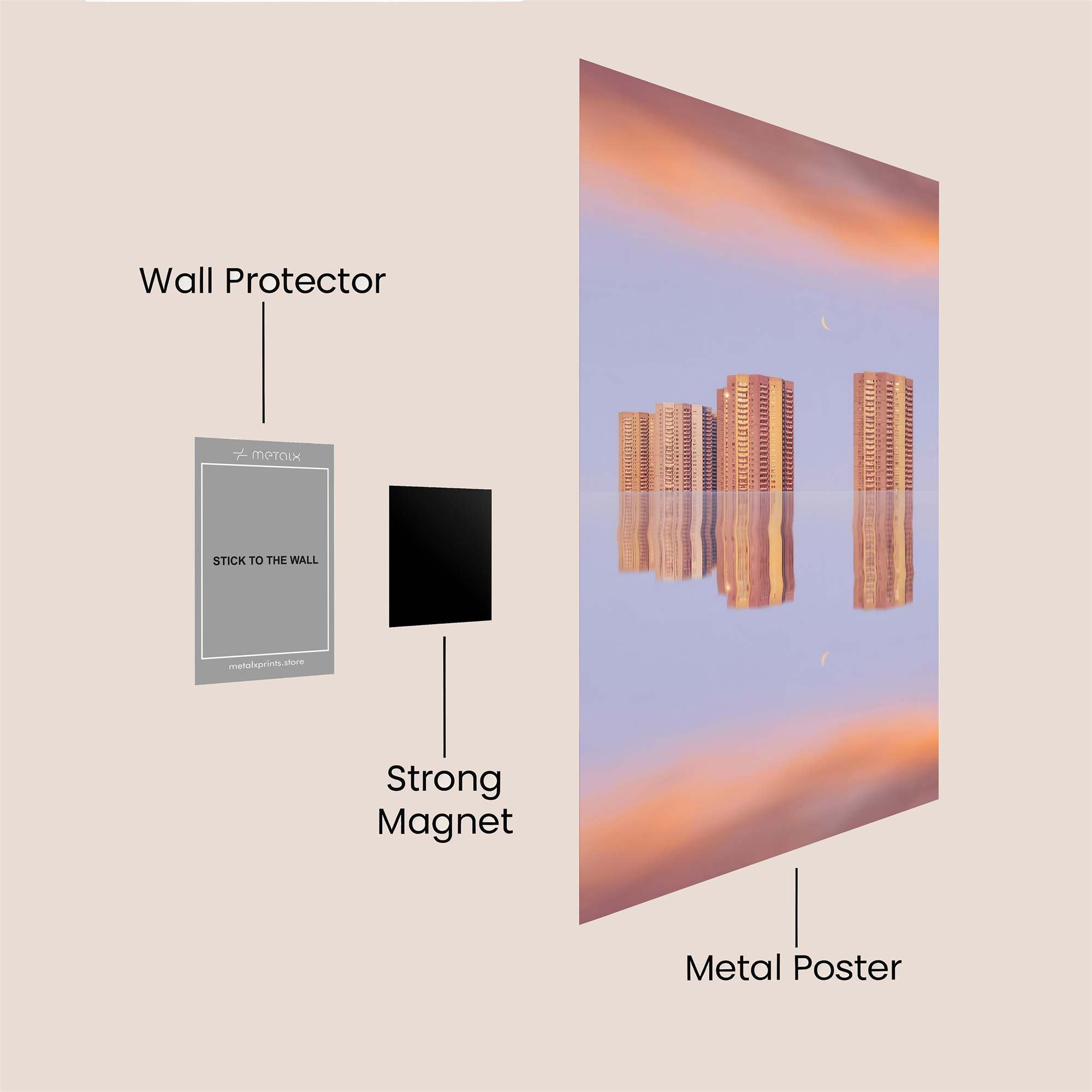 Urban Serenity Safe Wall Magnetic / M