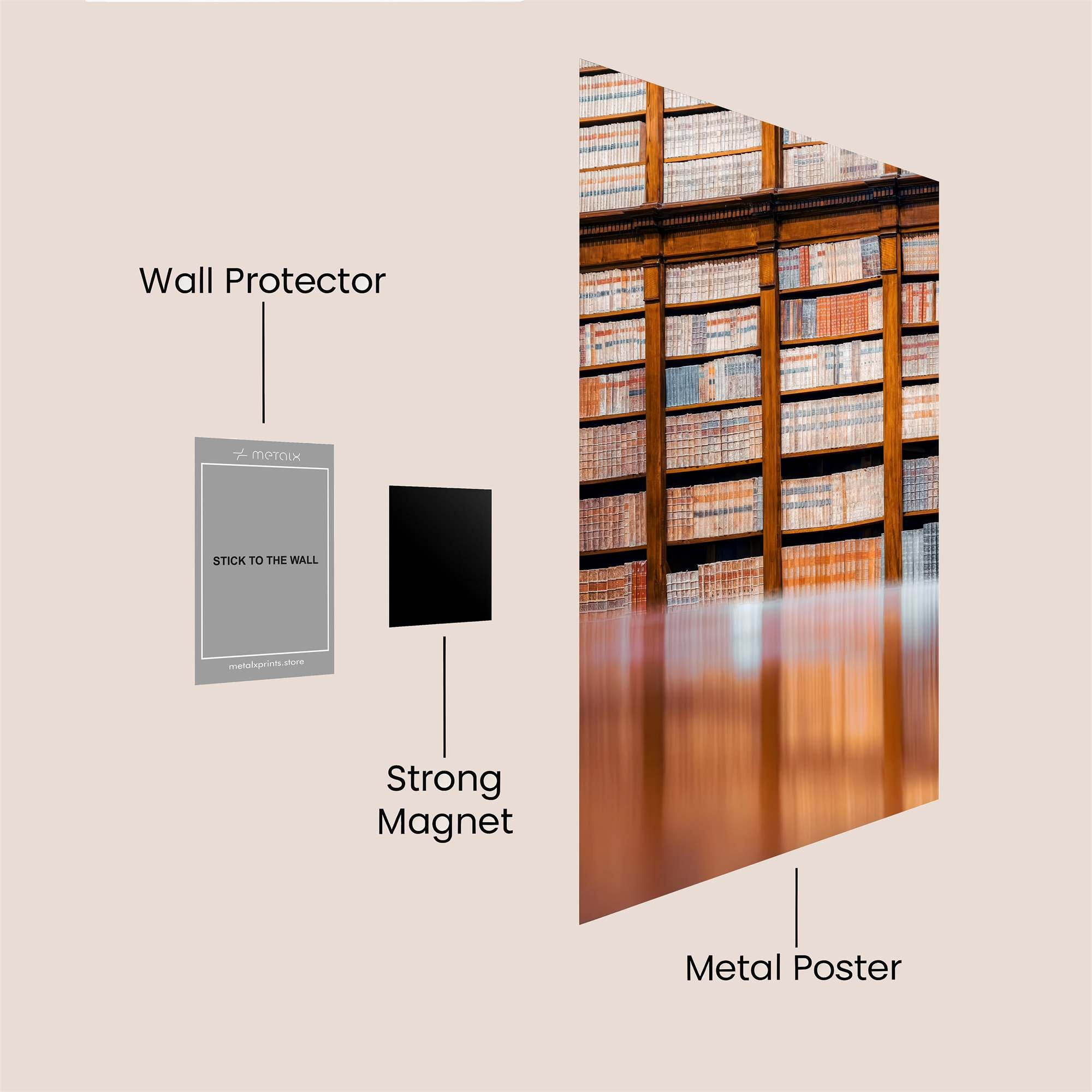 Library Tranquility Safe Wall Magnetic / M