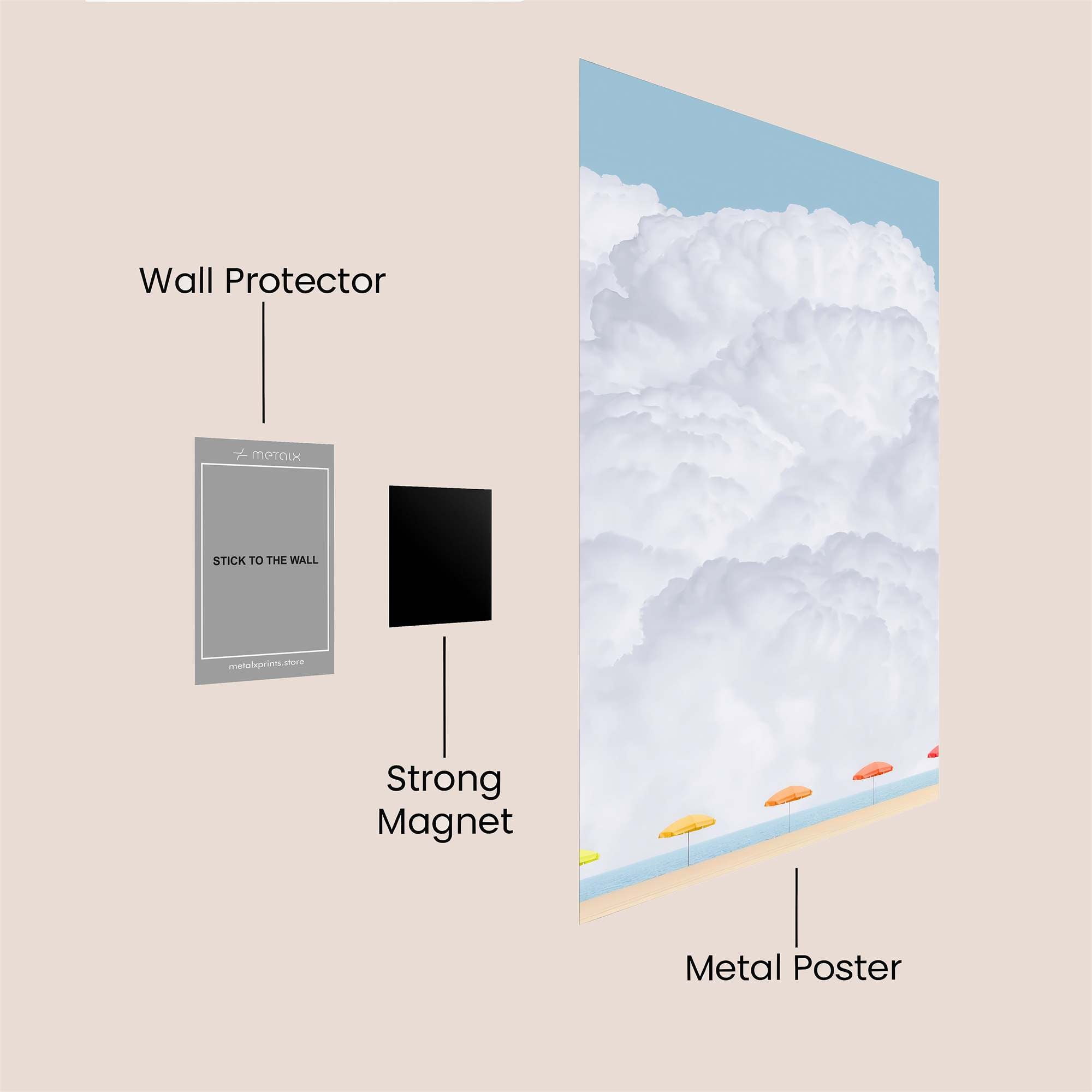 Cloud Serenity Safe Wall Magnetic / M