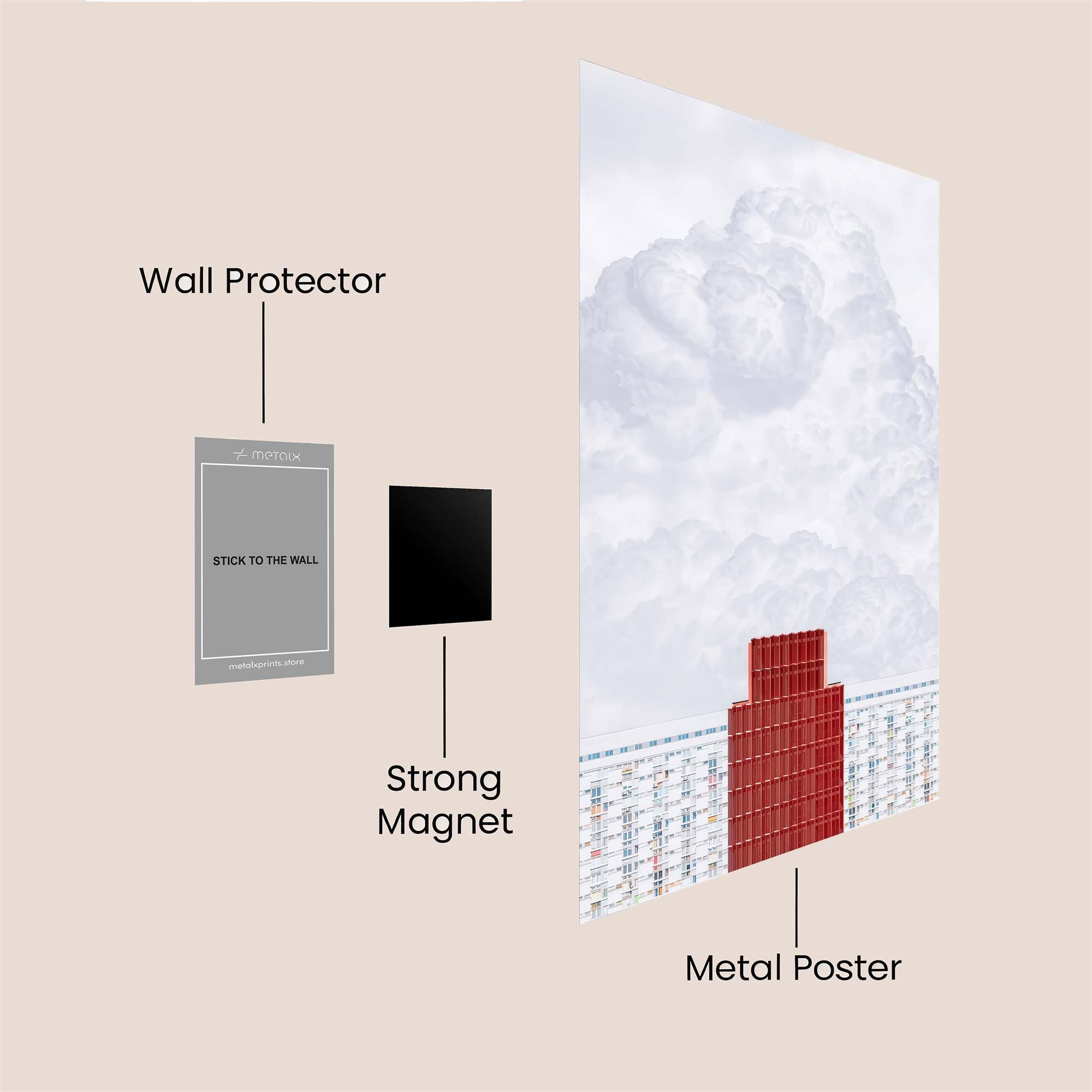 Tower Serenity Safe Wall Magnetic / M