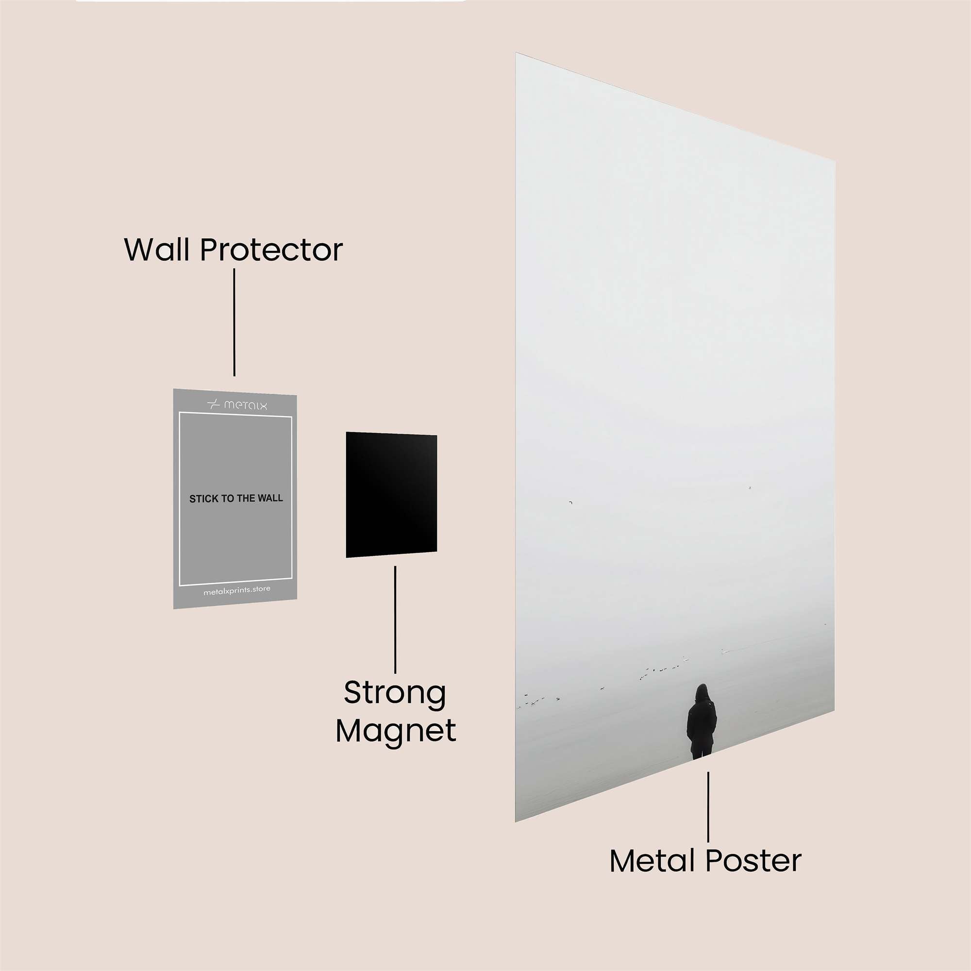 Solitude Echoes Safe Wall Magnetic / M