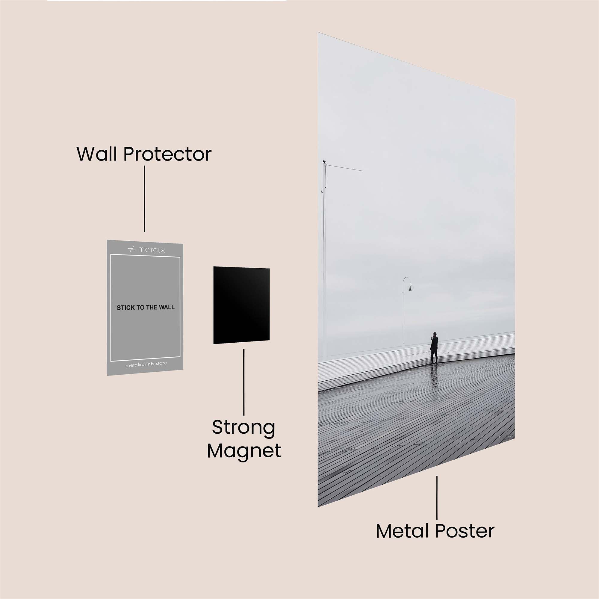 Solitude Echo Safe Wall Magnetic / M