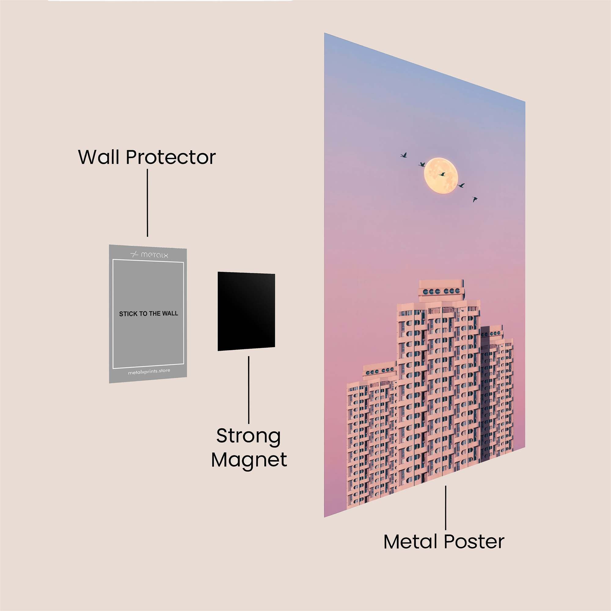 Moonlit Serenity Safe Wall Magnetic / M