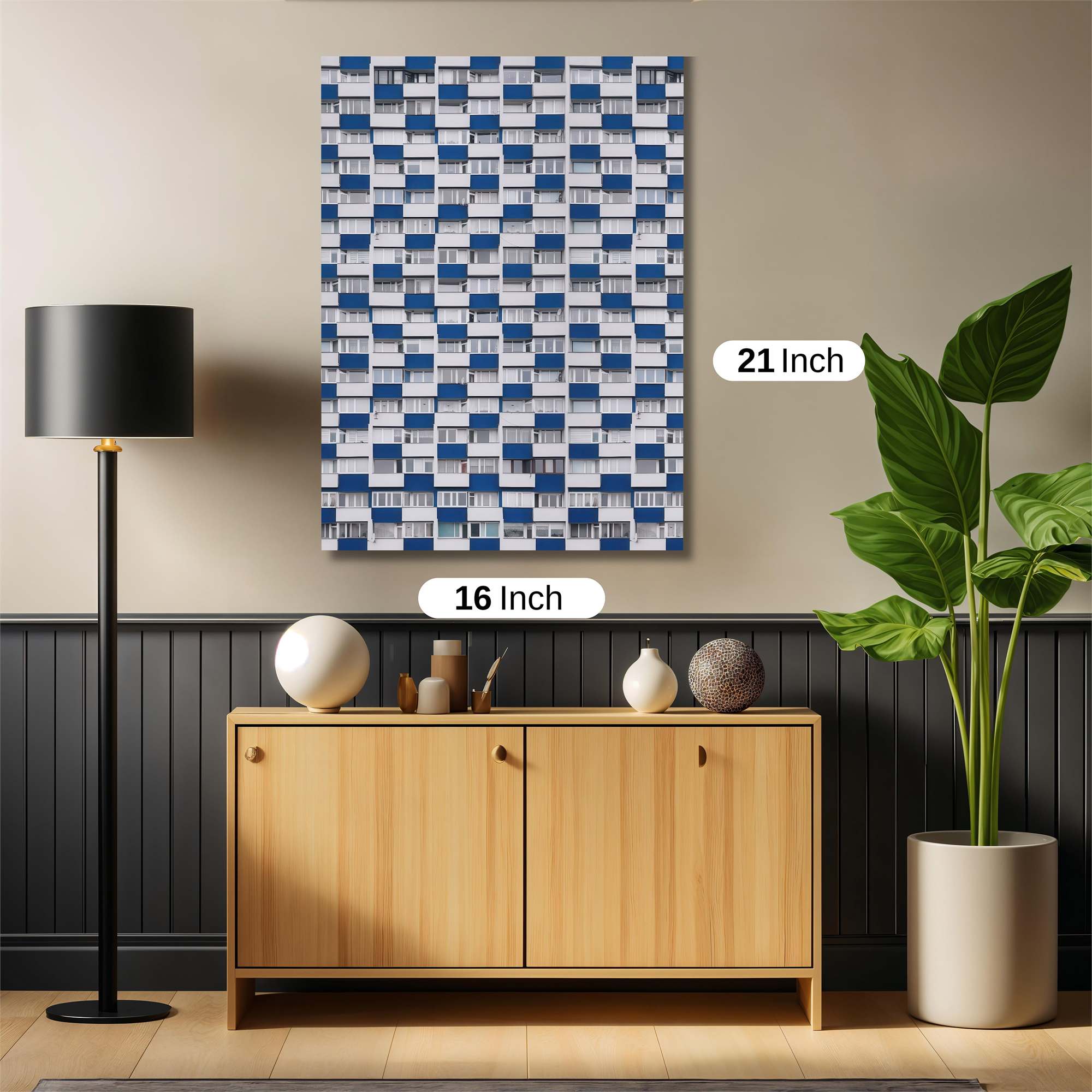 Checkerboard Calm Safe Wall Magnetic / M