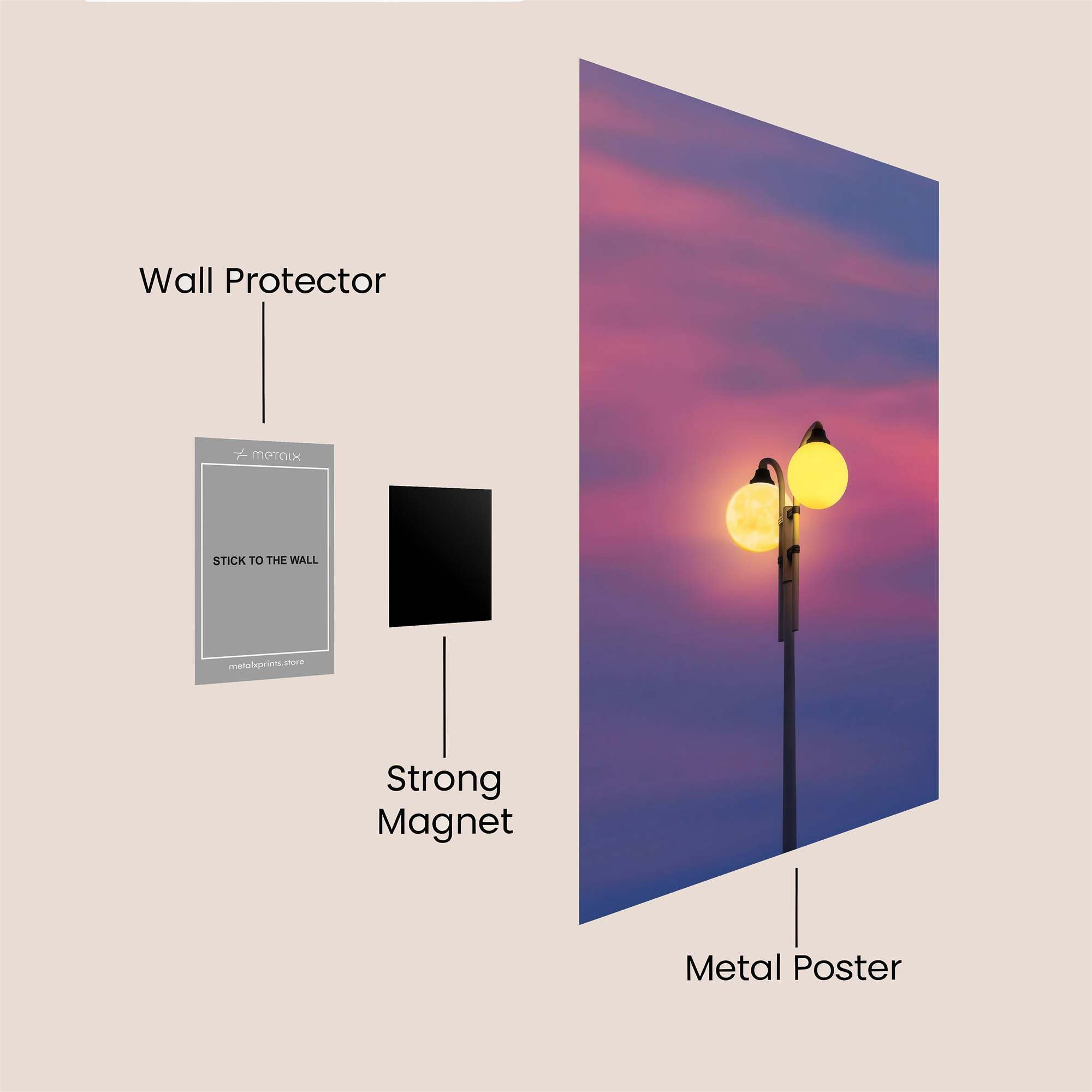 Lamp Twilight Safe Wall Magnetic / M