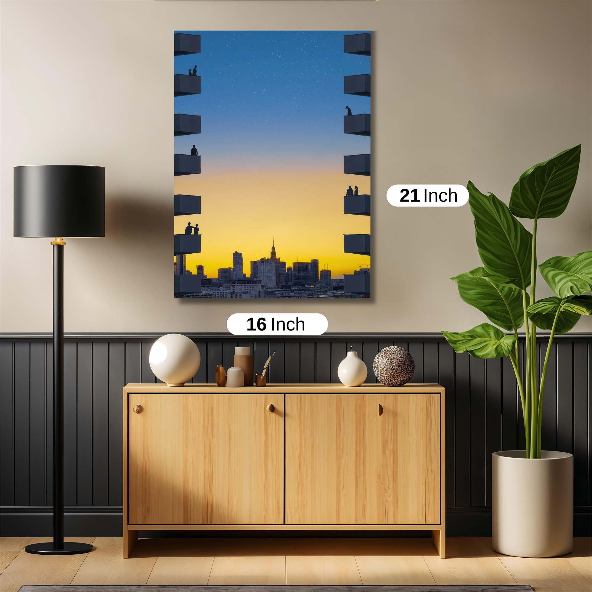 Skyline Serenity Safe Wall Magnetic / M