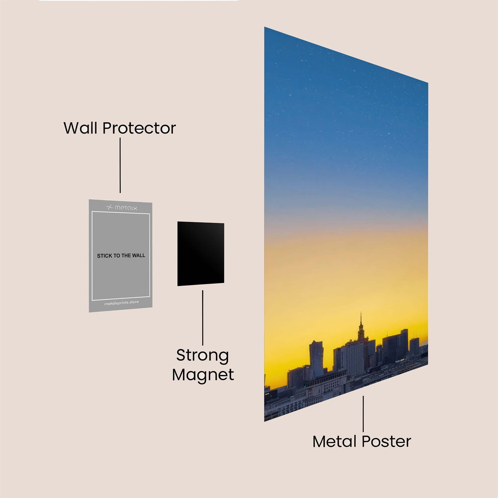 Skyline Serenity Safe Wall Magnetic / M