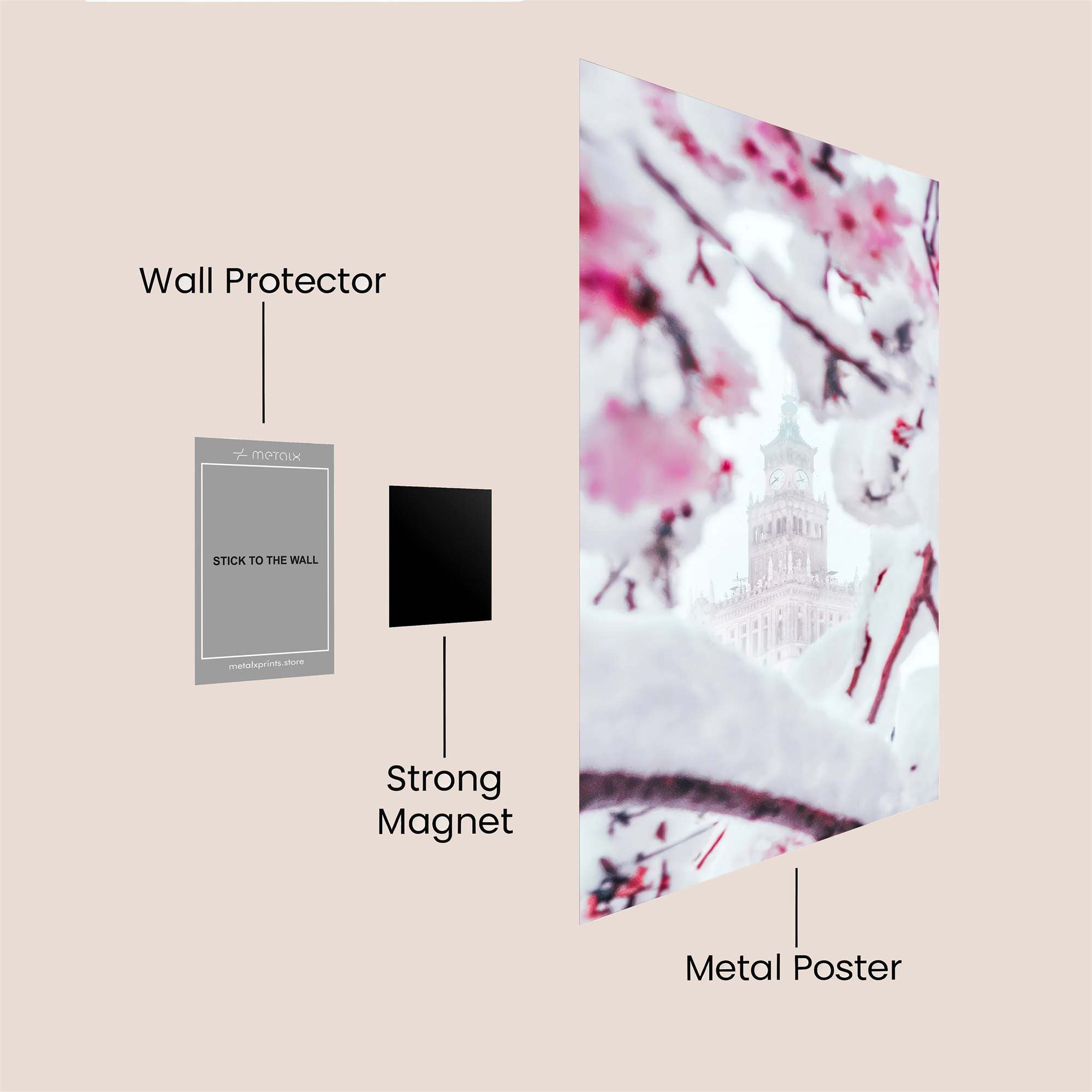 Cathedral Whimsy Safe Wall Magnetic / M