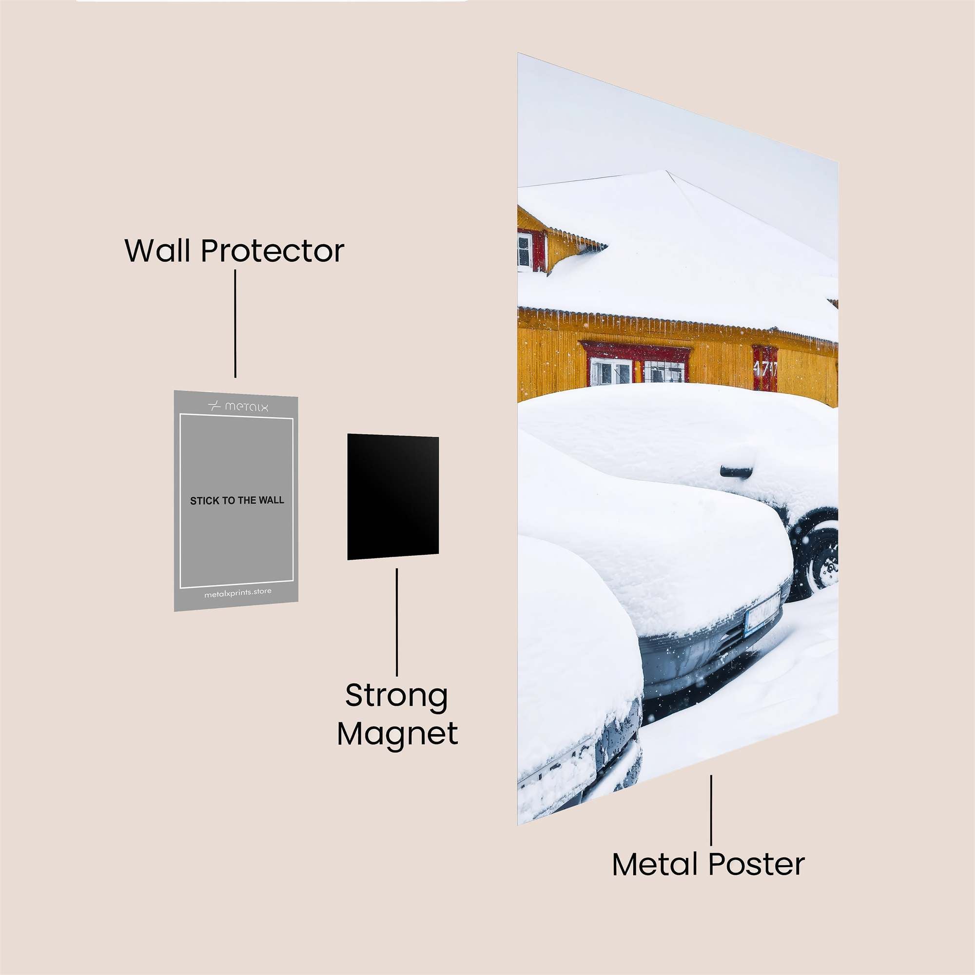 Snowbound Serenity Safe Wall Magnetic / M