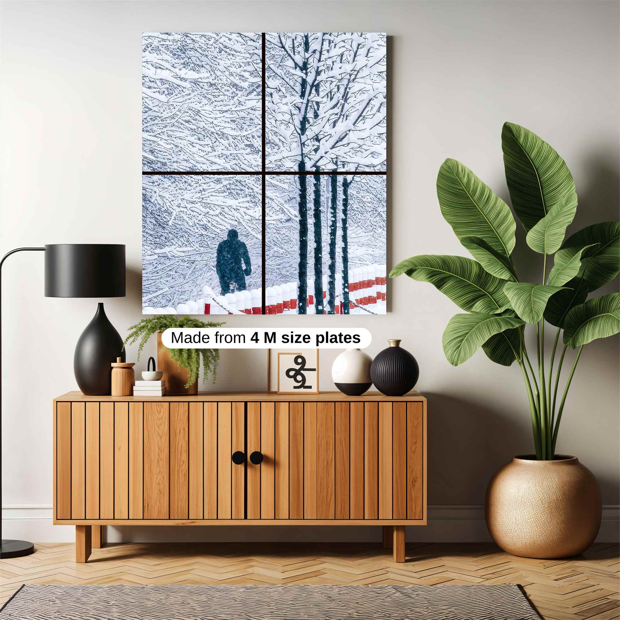 Snowbound Solitude Safe Wall Magnetic / M