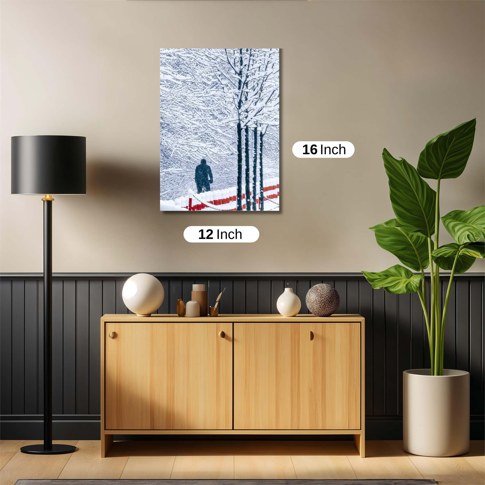 Snowbound Solitude Safe Wall Magnetic / M