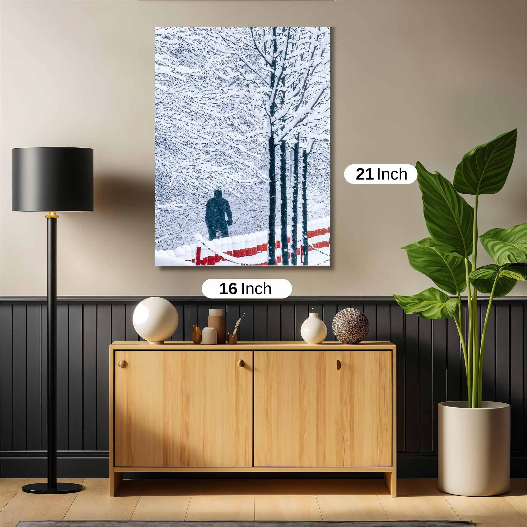 Snowbound Solitude Safe Wall Magnetic / M