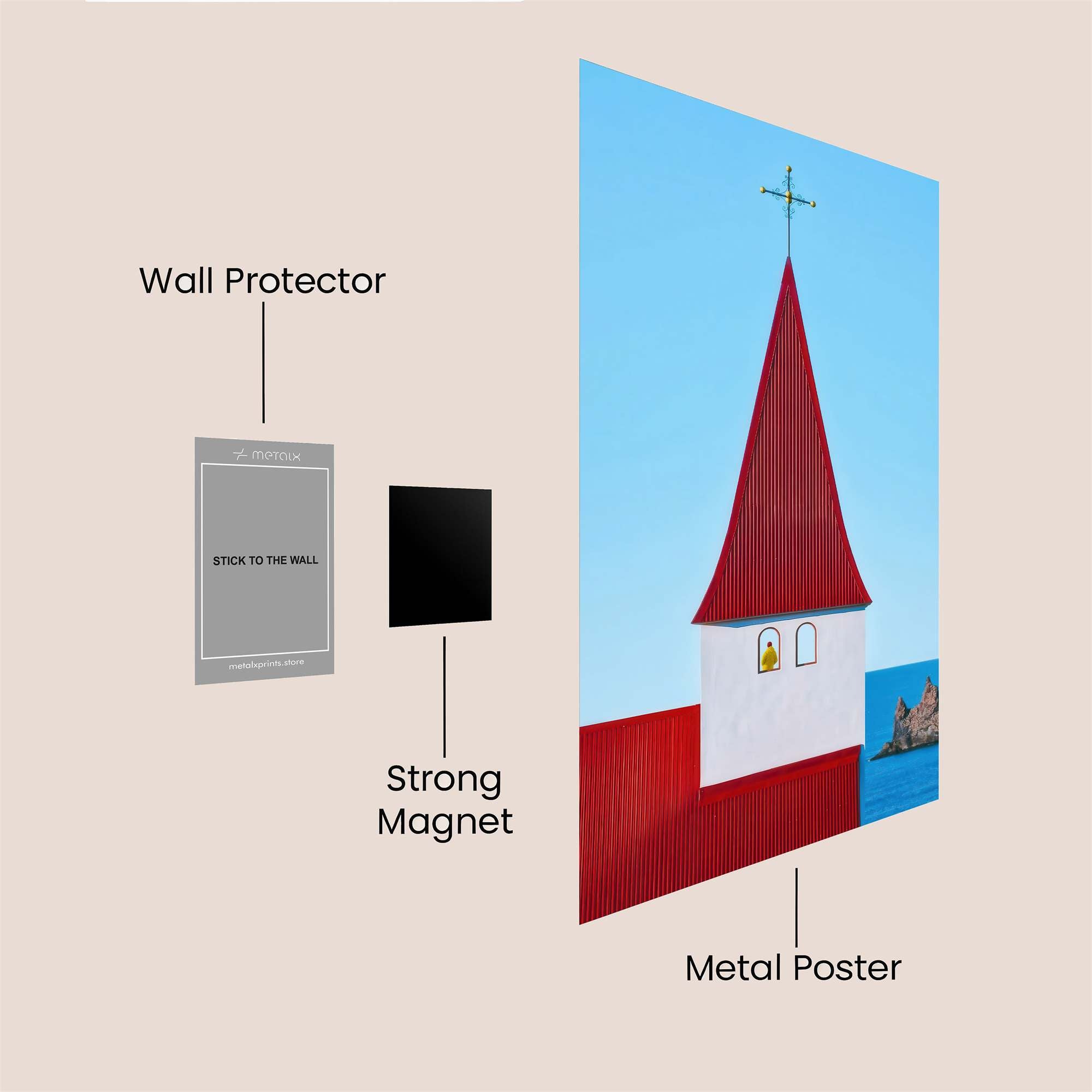 Church Serenity Safe Wall Magnetic / M