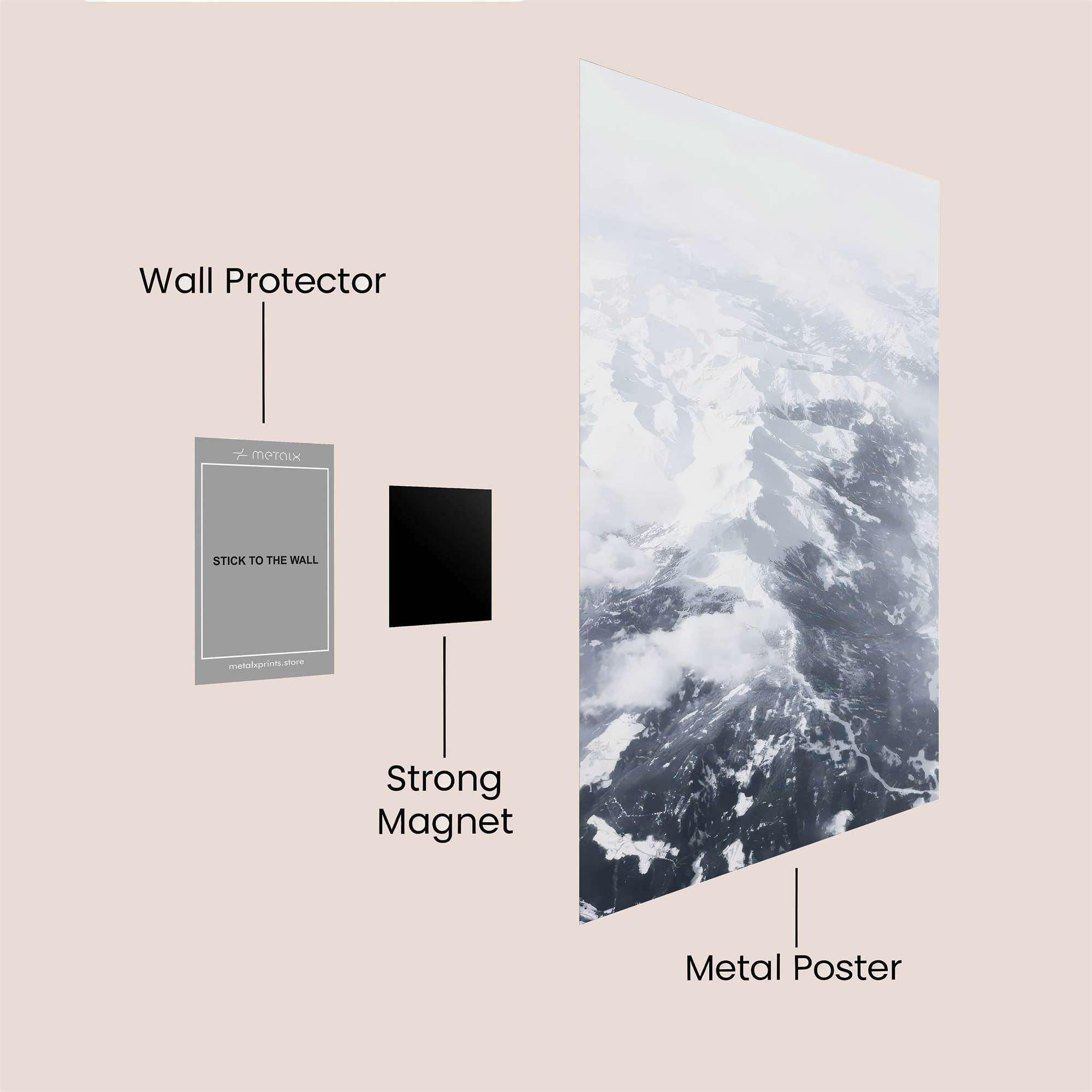 Mountain Serenity Safe Wall Magnetic / M