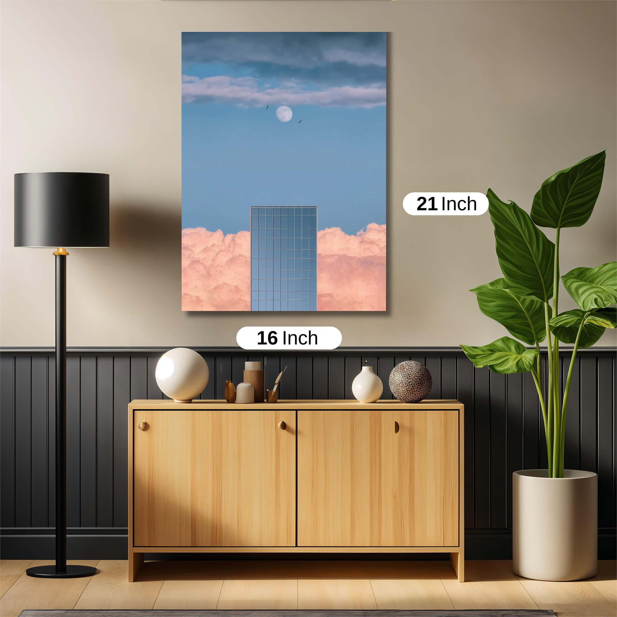 Moonlit Tower Safe Wall Magnetic / M