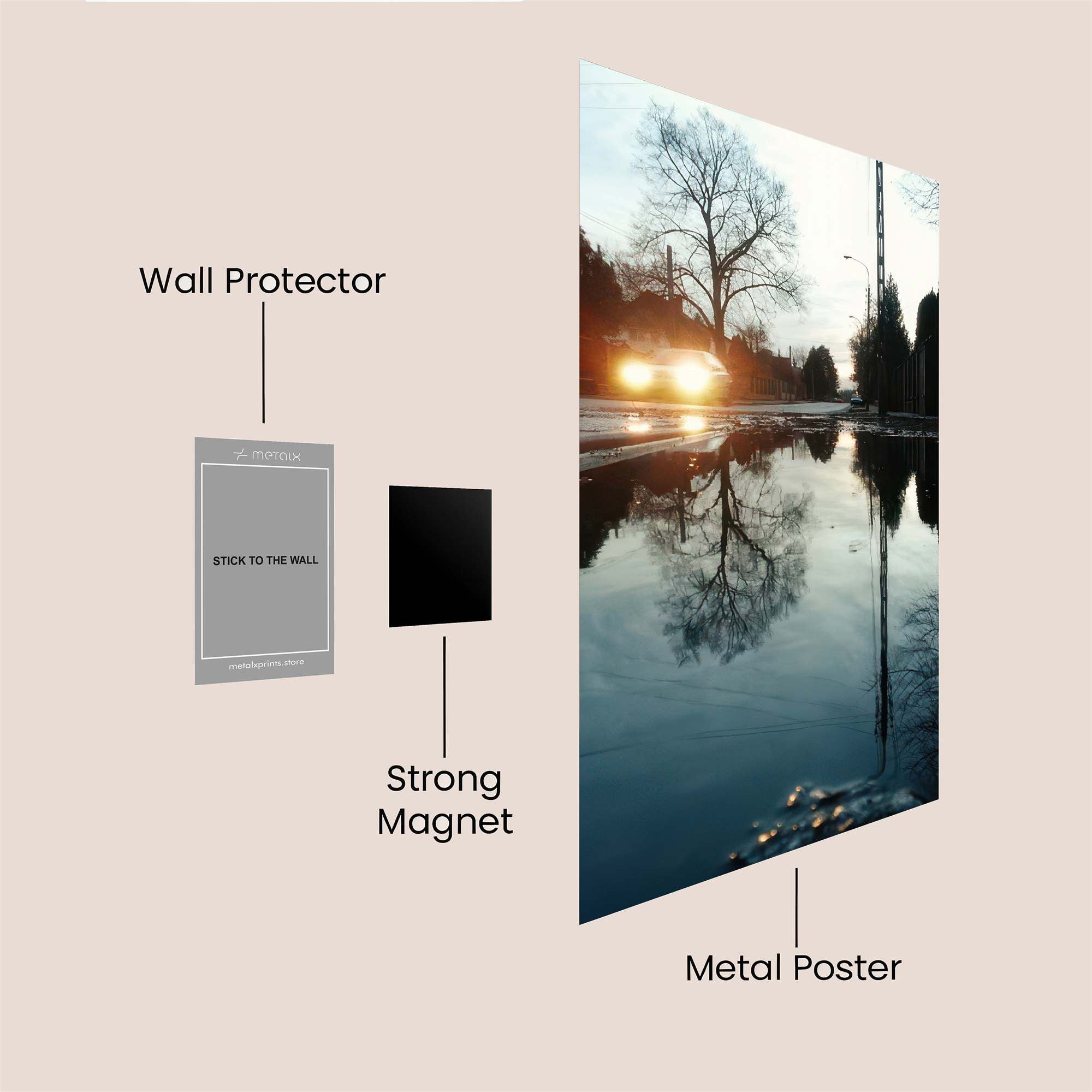 Sunset Serenity Safe Wall Magnetic / M
