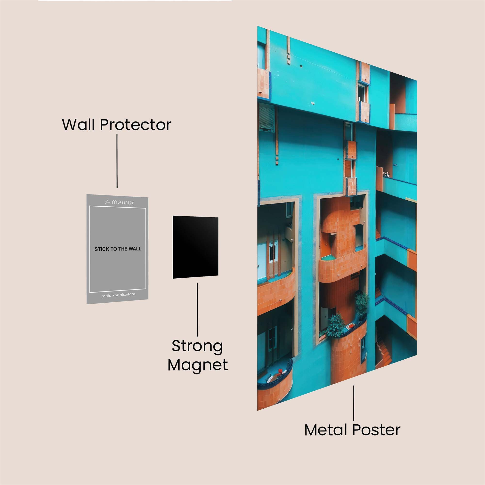 Architectural Whimsy Safe Wall Magnetic / M