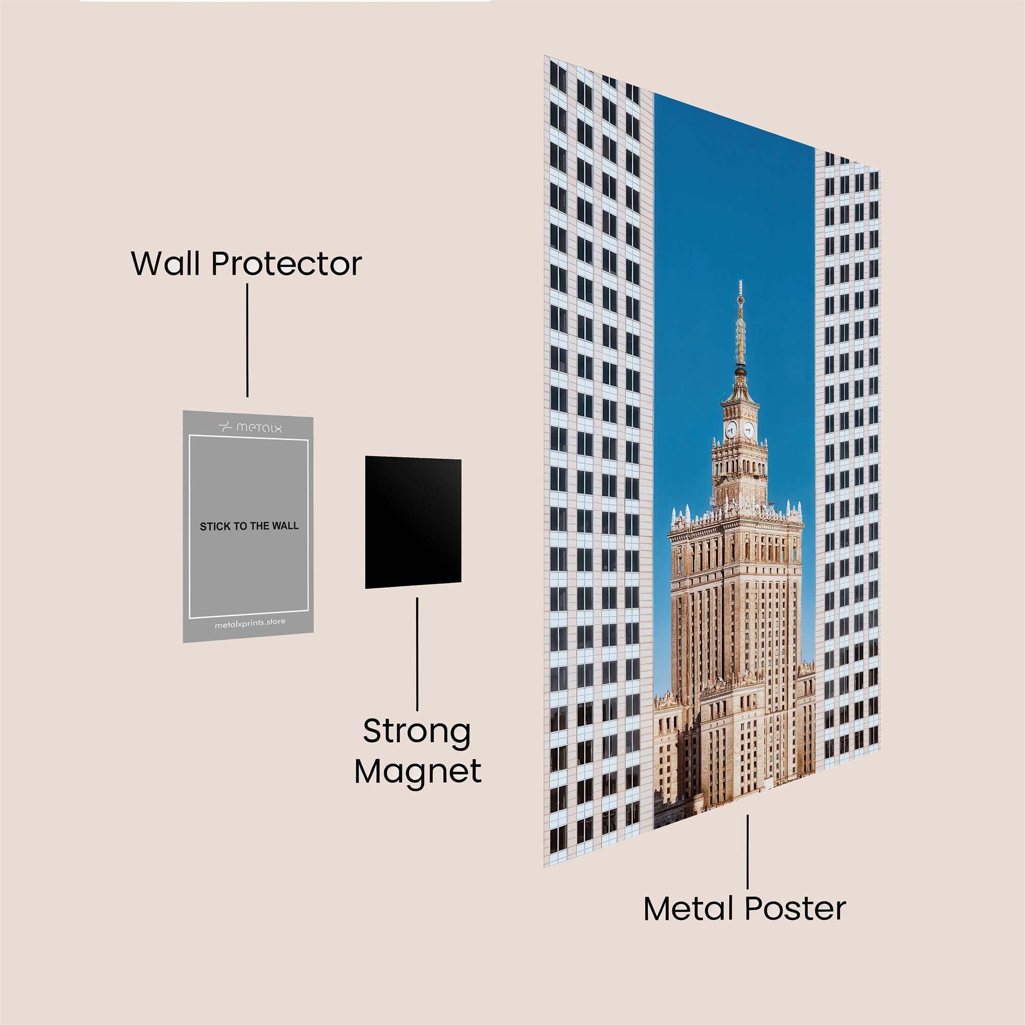 Palace Squeeze Safe Wall Magnetic / M