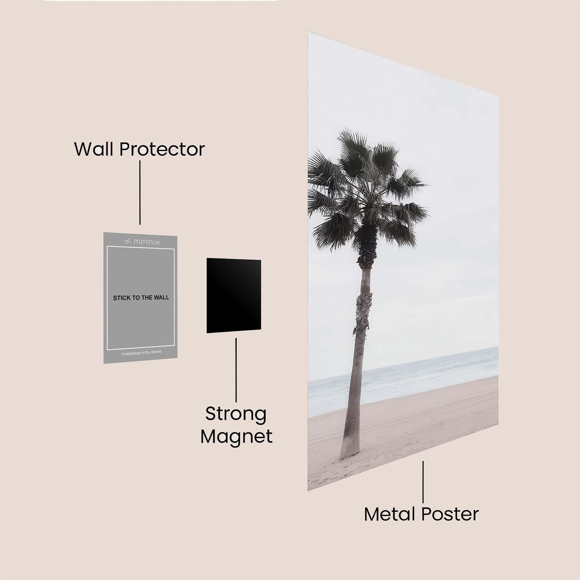 Palm Serenity Safe Wall Magnetic / M