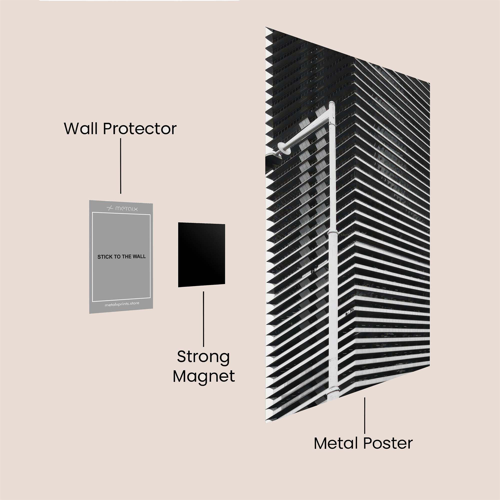 Towering Elegance Safe Wall Magnetic / M