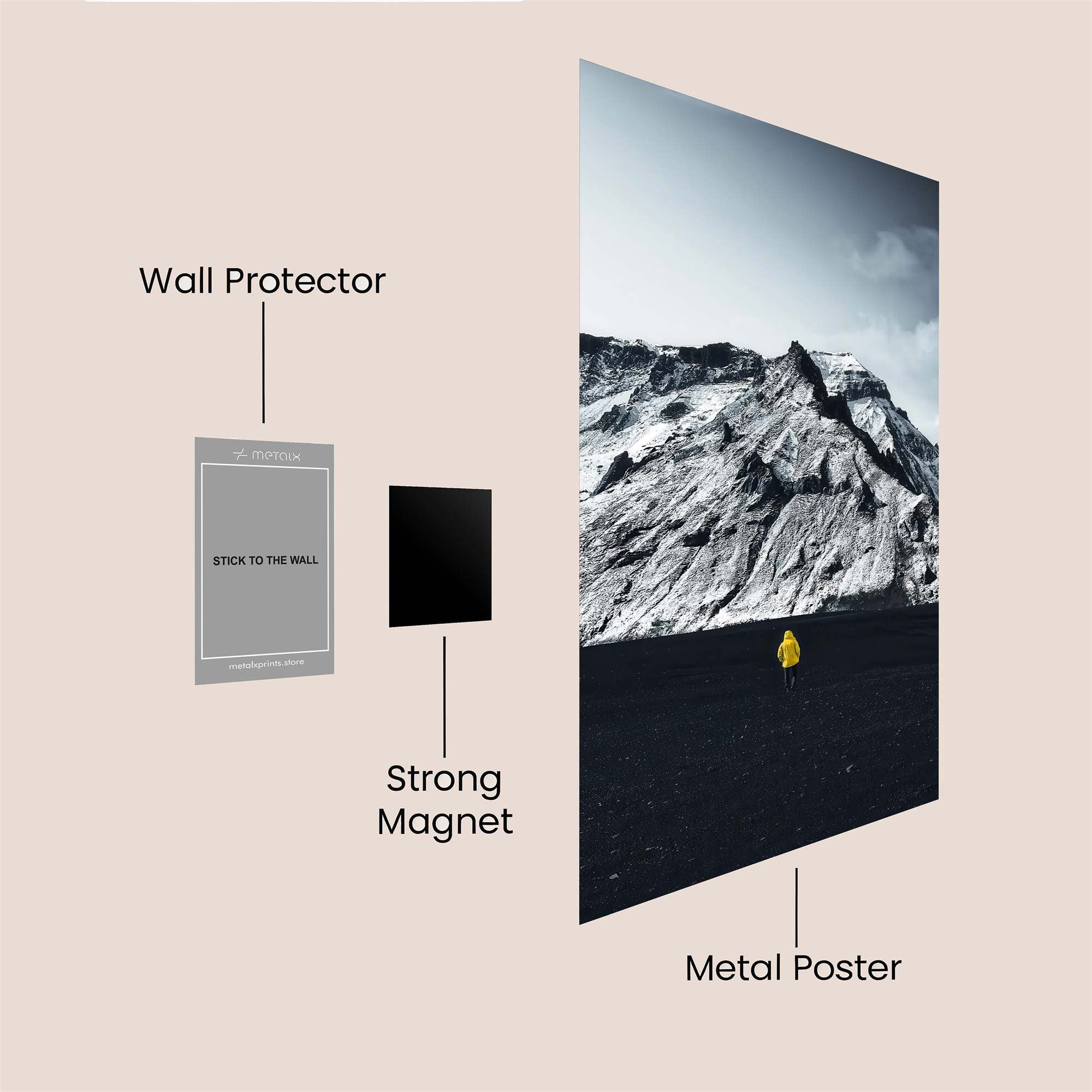 Mountain Solitude Safe Wall Magnetic / M