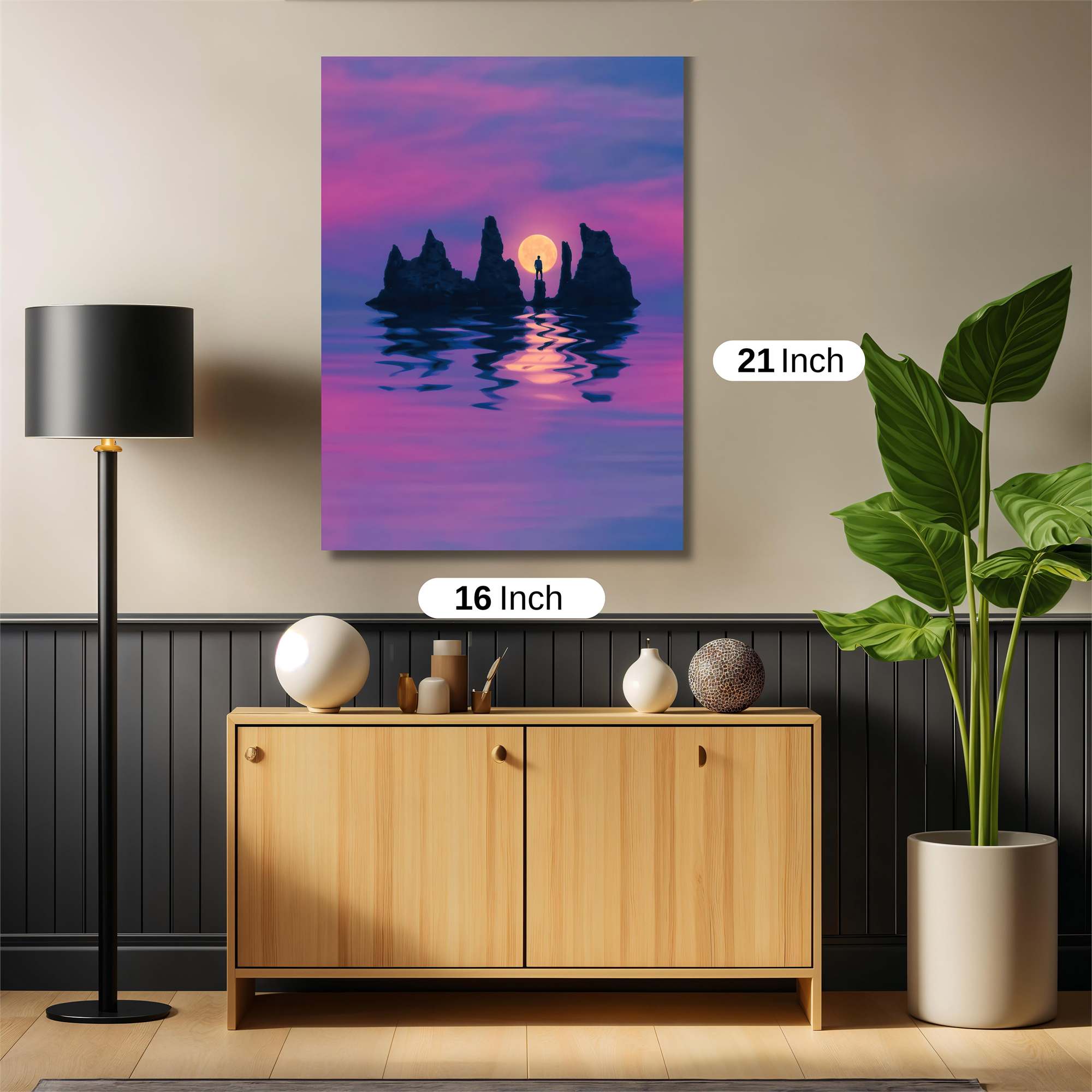 Moonlit Tranquil Safe Wall Magnetic / M