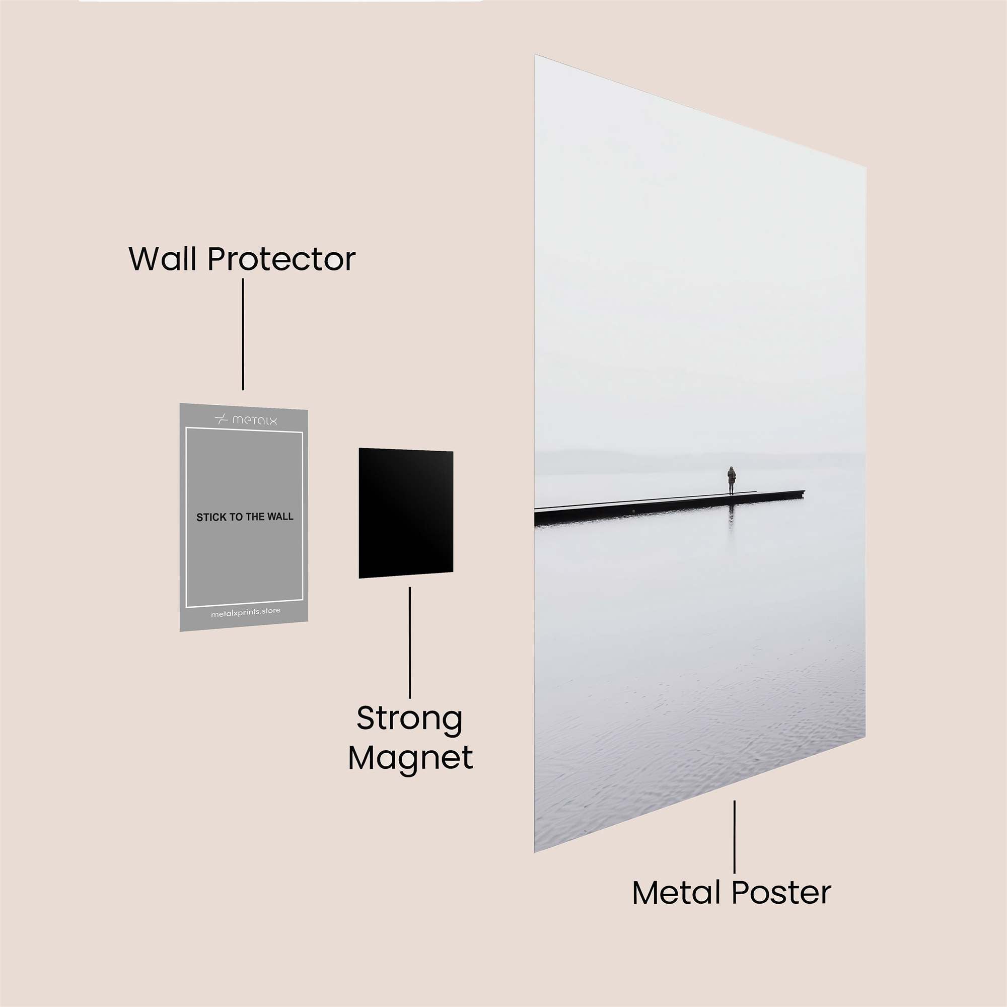 Solitude Echo Safe Wall Magnetic / M