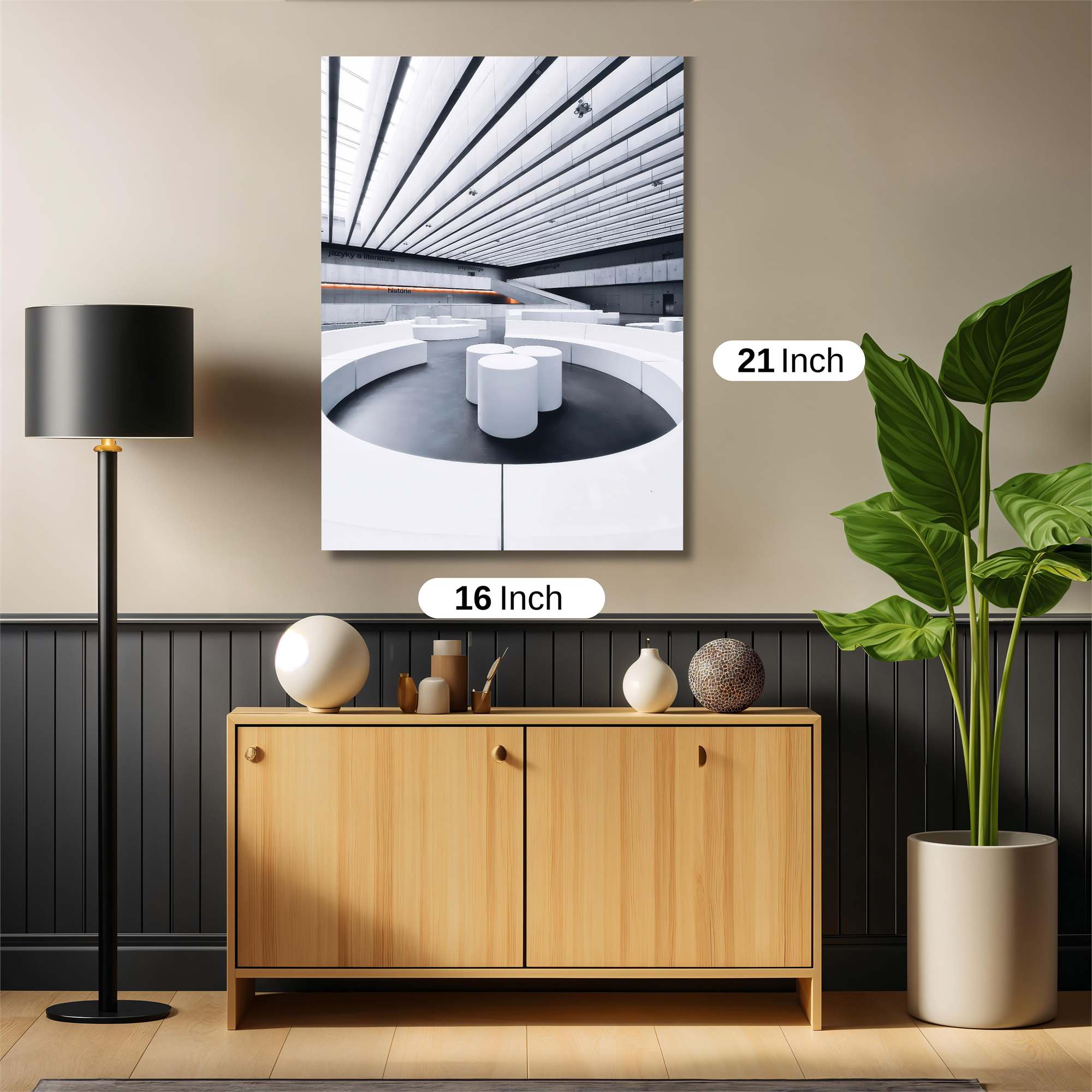 Futuristic Serenity Safe Wall Magnetic / M