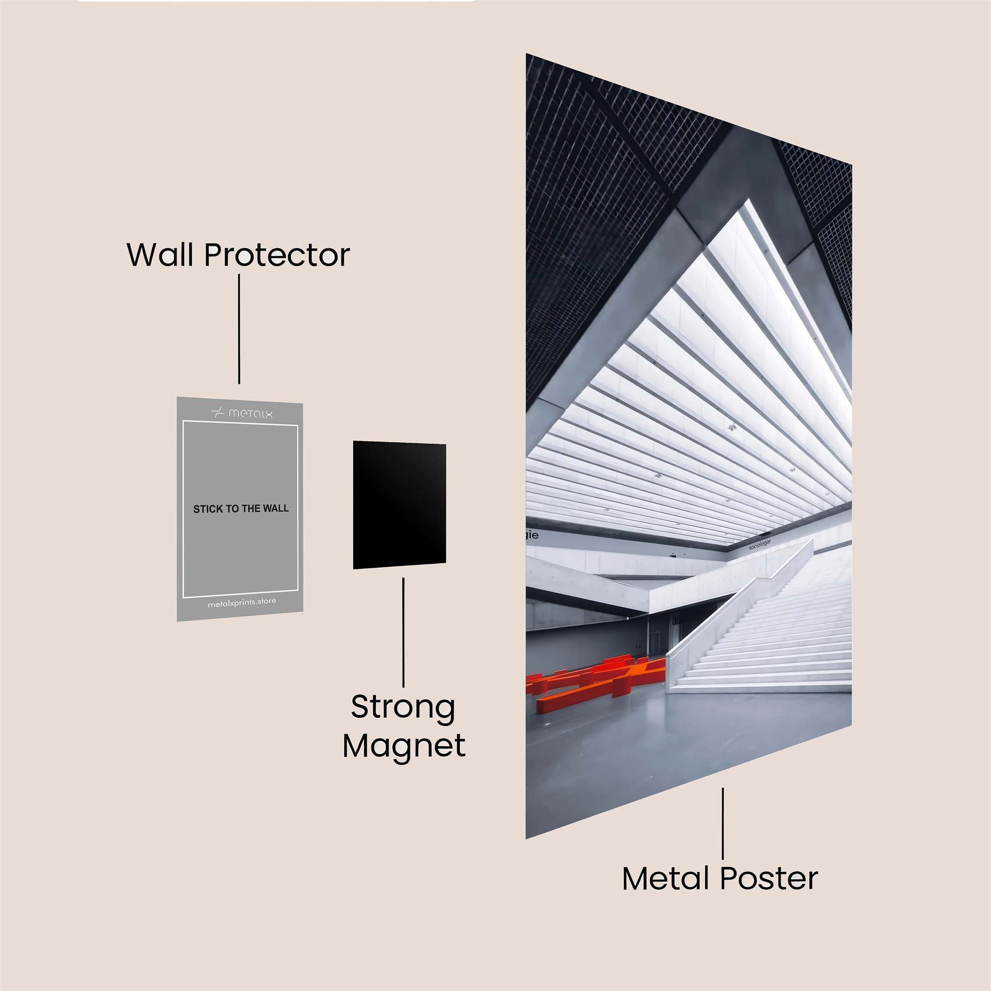 Cityscape Serene Safe Wall Magnetic / M