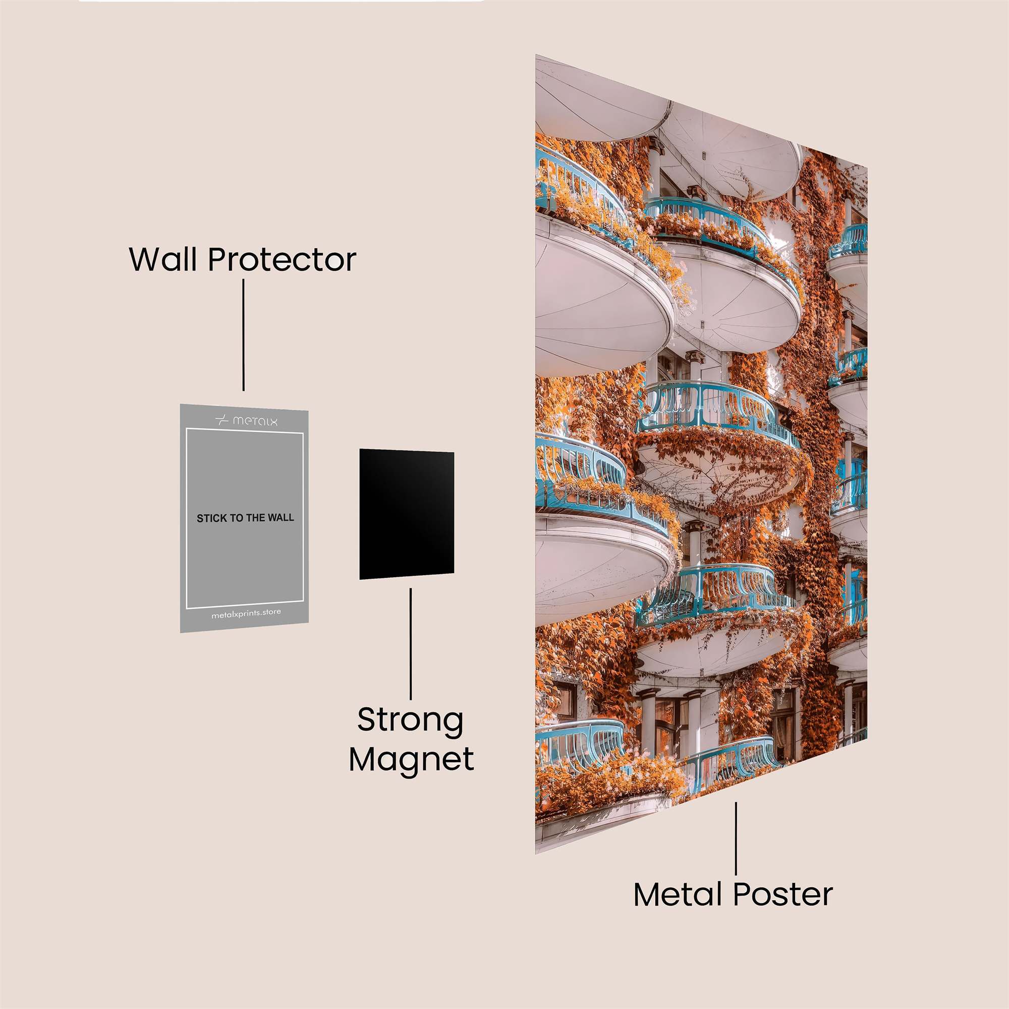Autumnal Embrace Safe Wall Magnetic / M