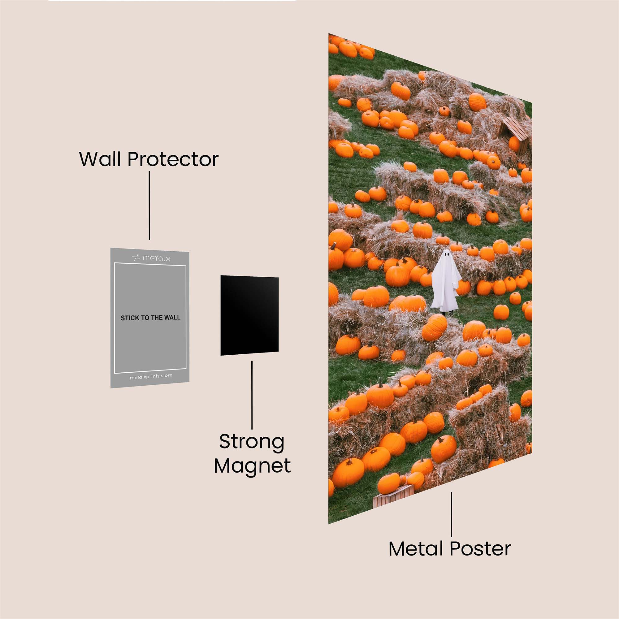 Ghostly Harvest Safe Wall Magnetic / M