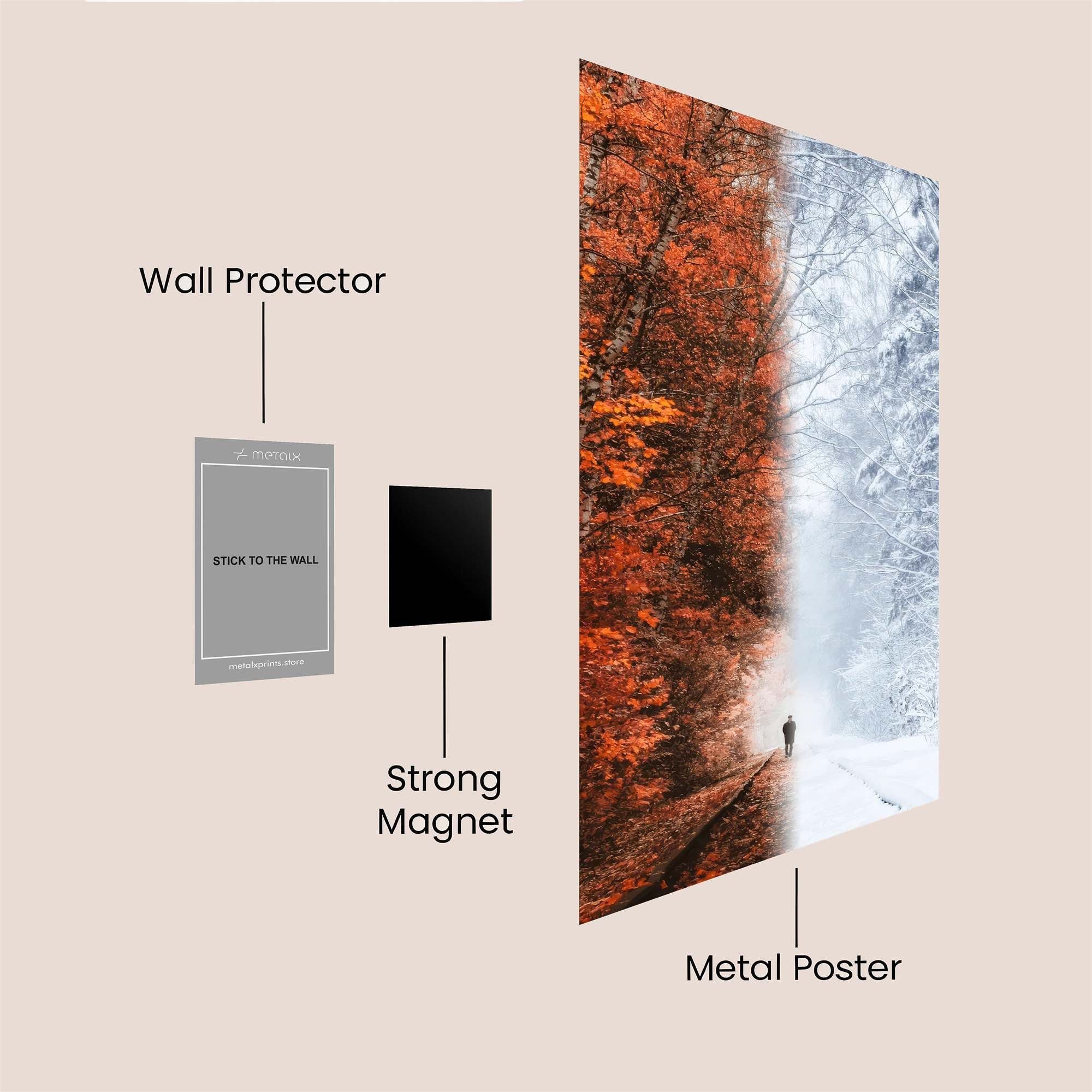 Seasonal Shift Safe Wall Magnetic / M