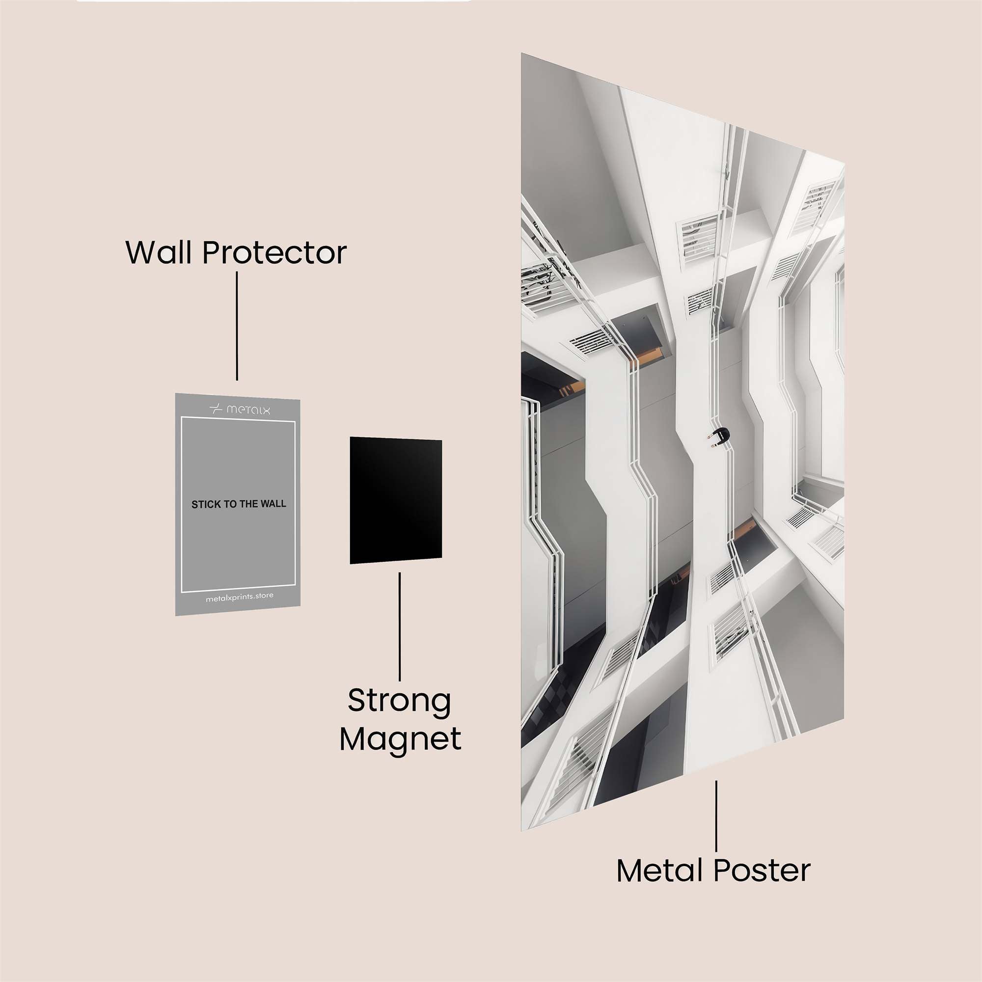 Stairway Solitude Safe Wall Magnetic / M