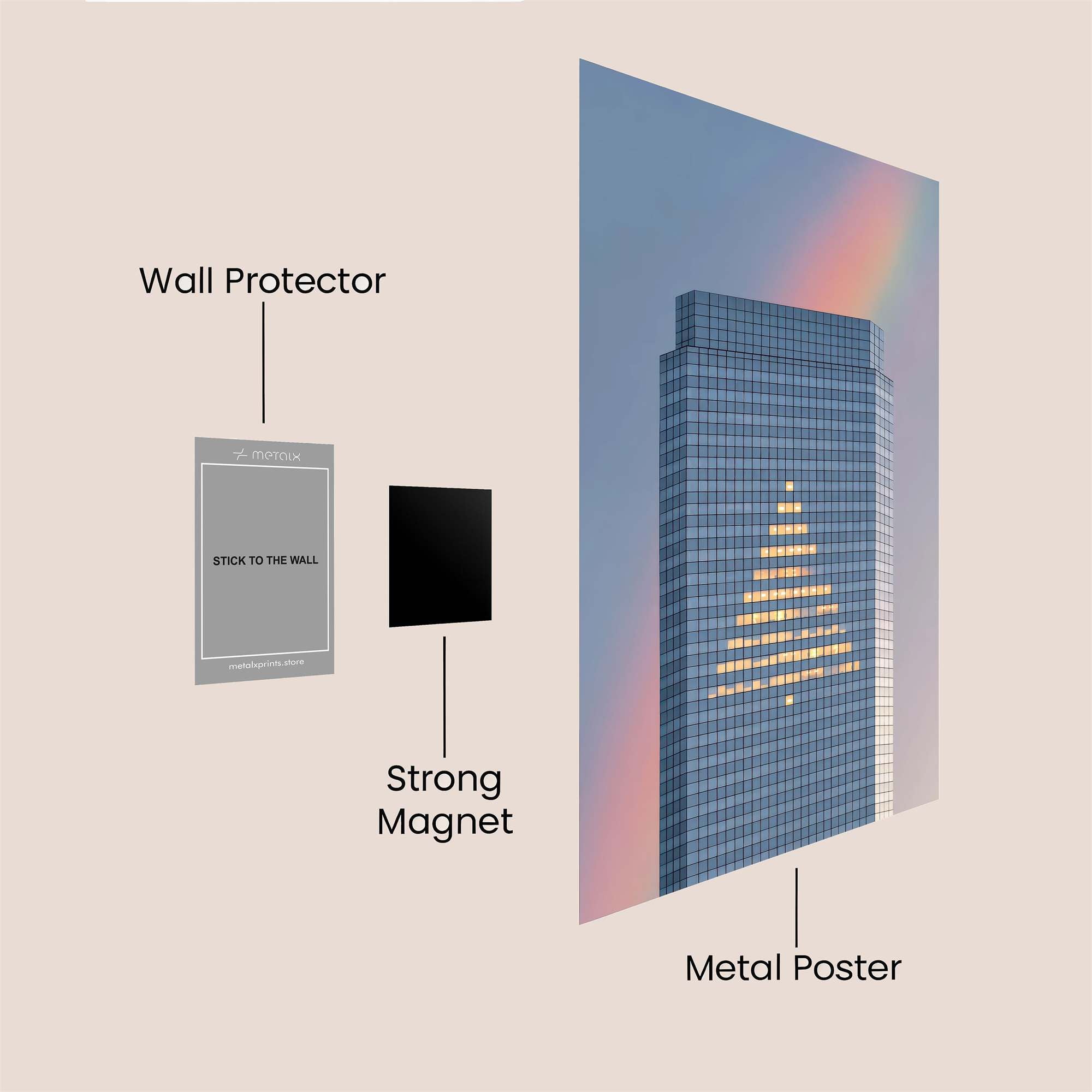 TowerTwinkle Safe Wall Magnetic / M