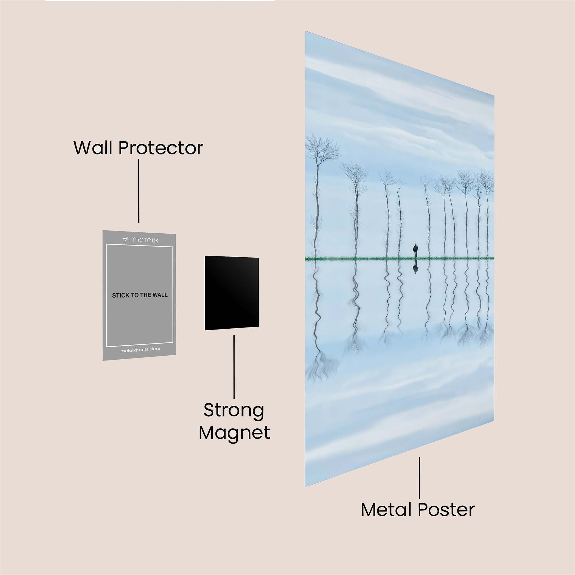 Solitude Echo Safe Wall Magnetic / M