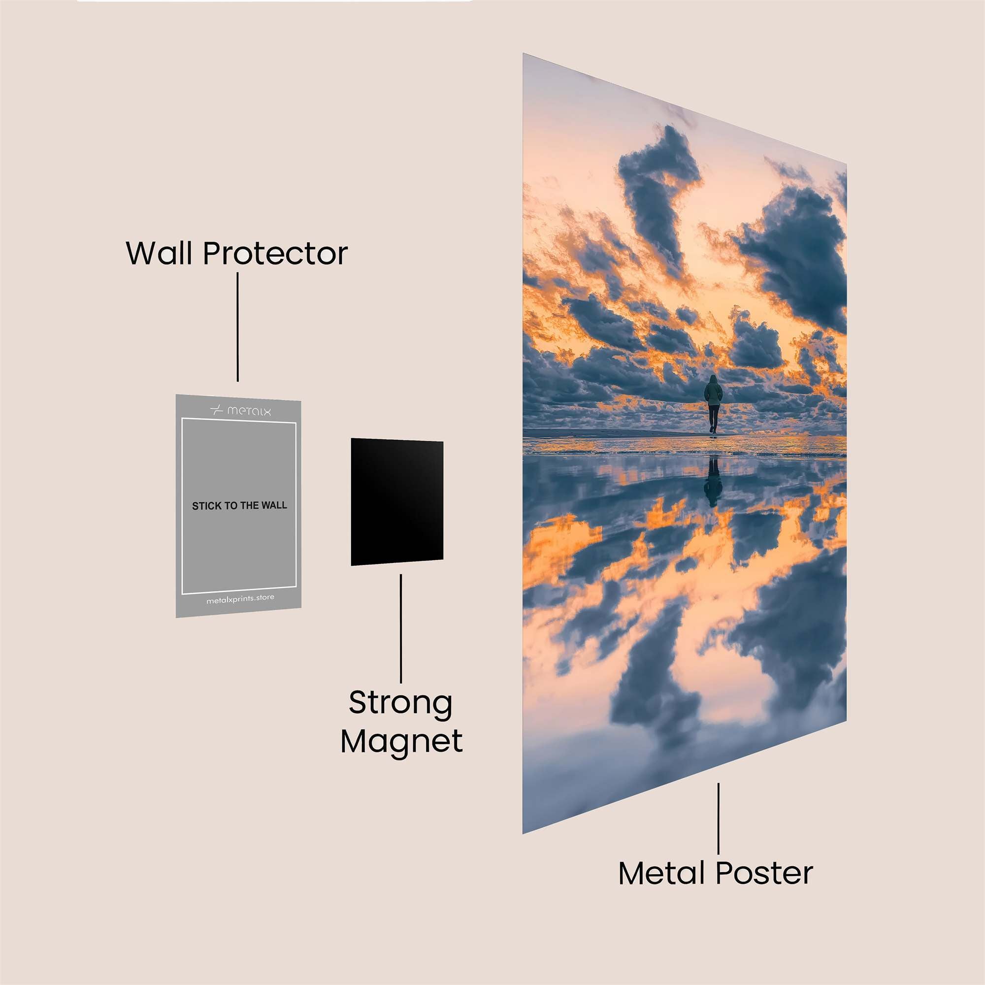 Solitude Serenity Safe Wall Magnetic / M