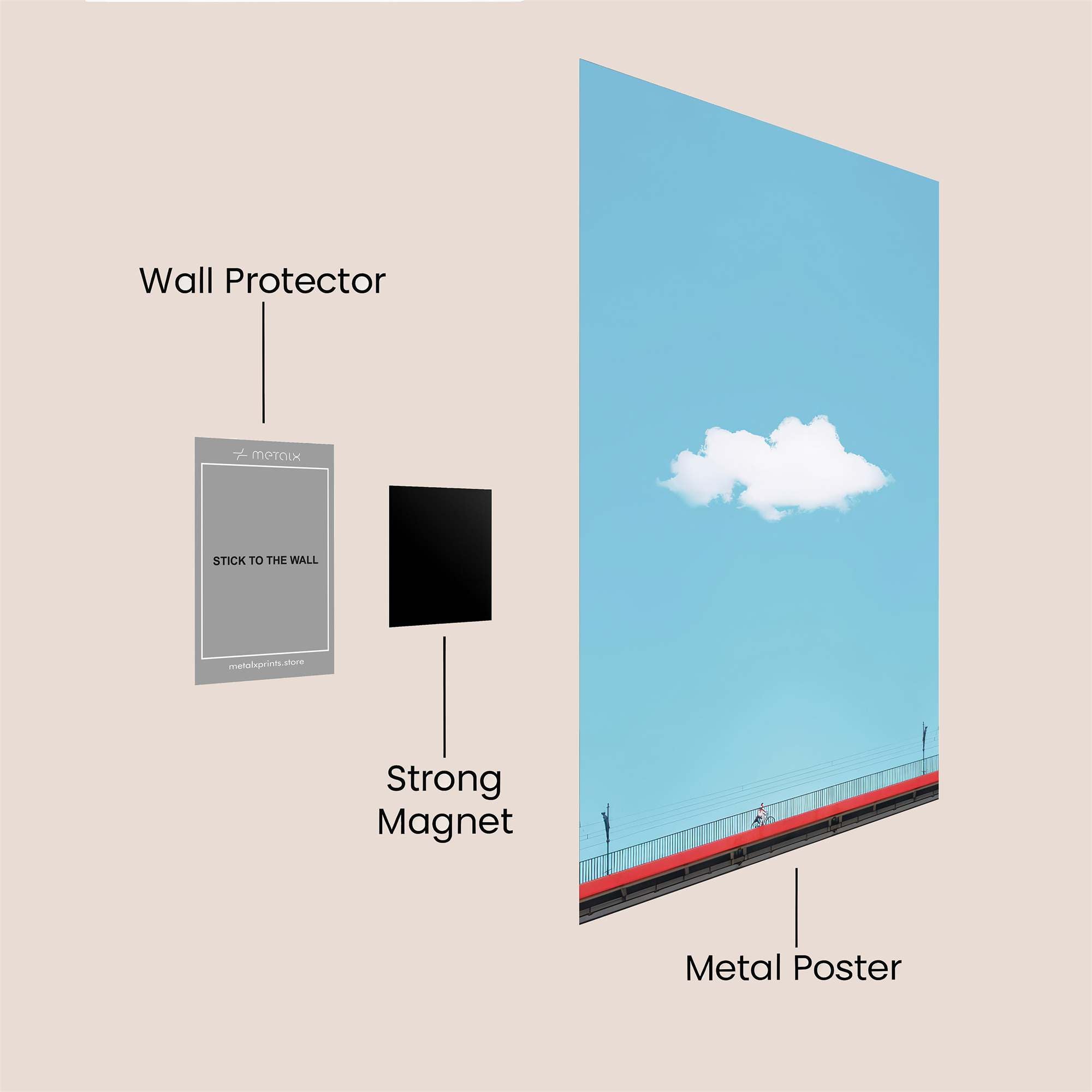Cloud Serenity Safe Wall Magnetic / M