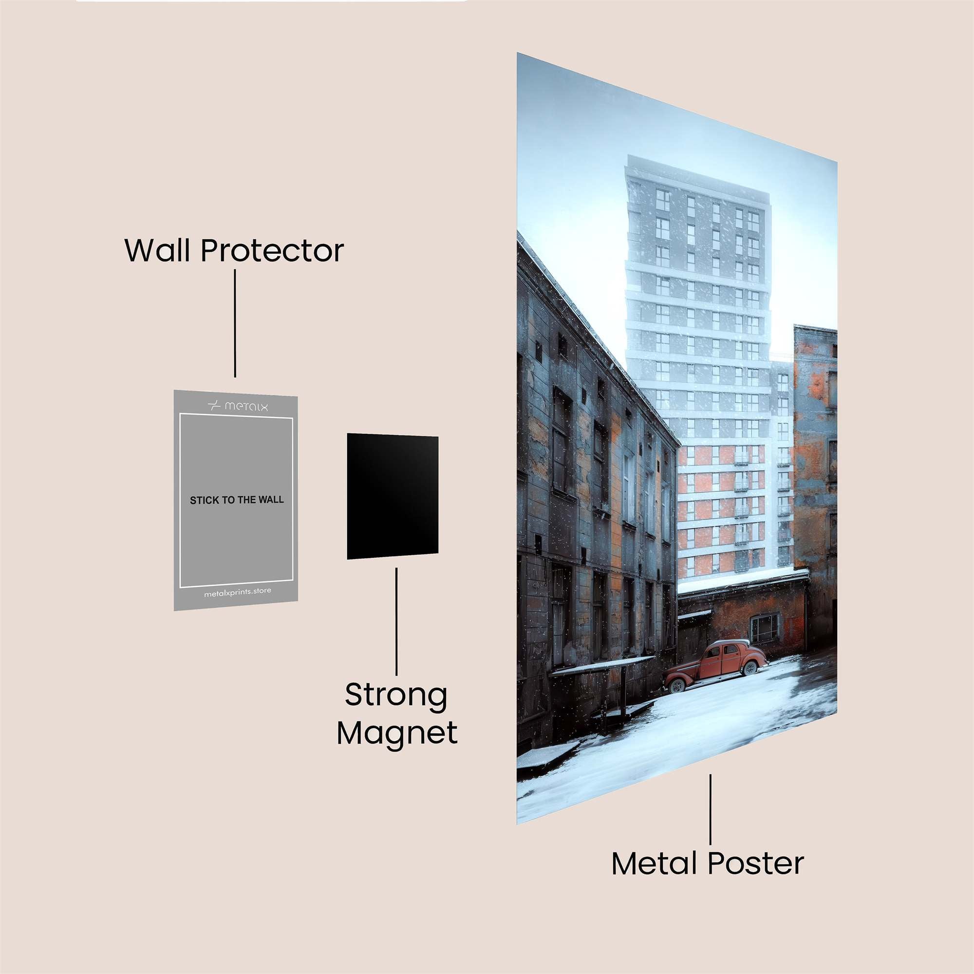 Urban Melancholy Safe Wall Magnetic / M