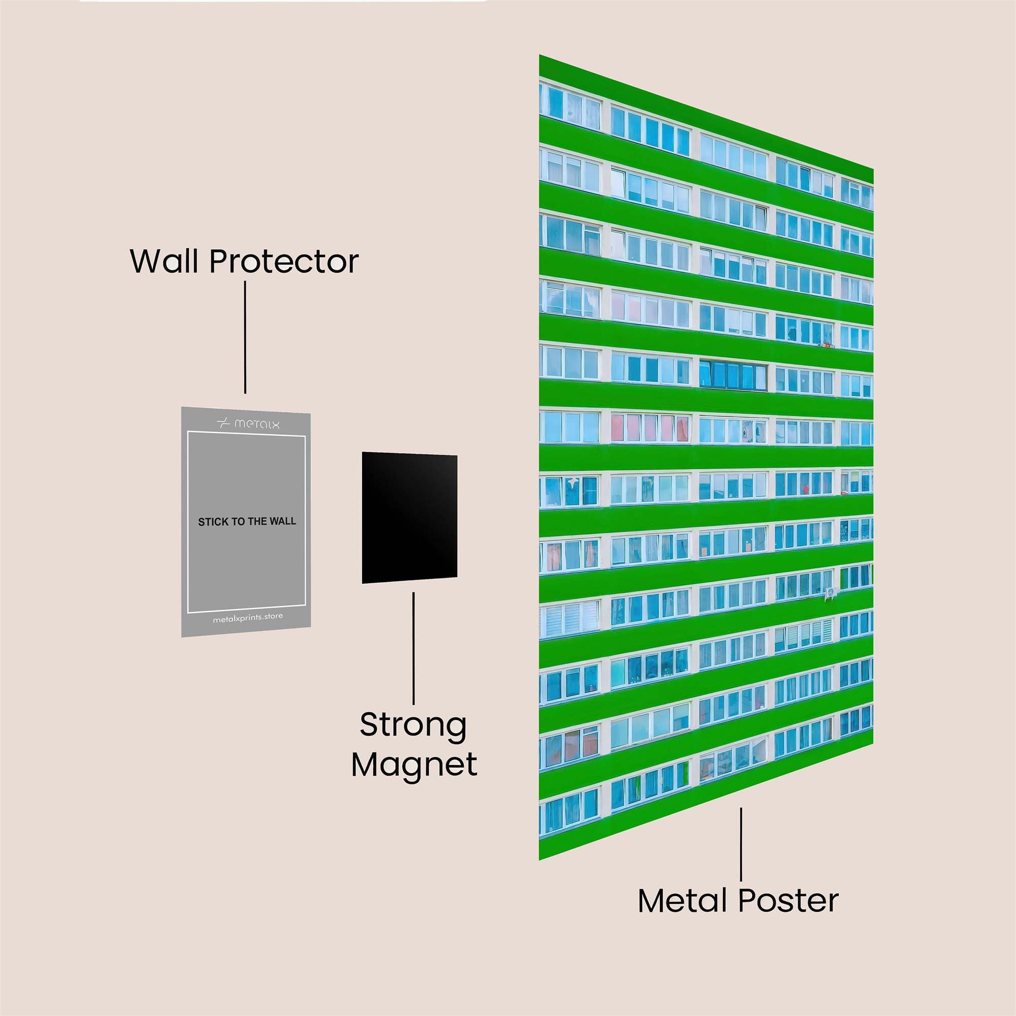 Balcony Bliss Safe Wall Magnetic / M