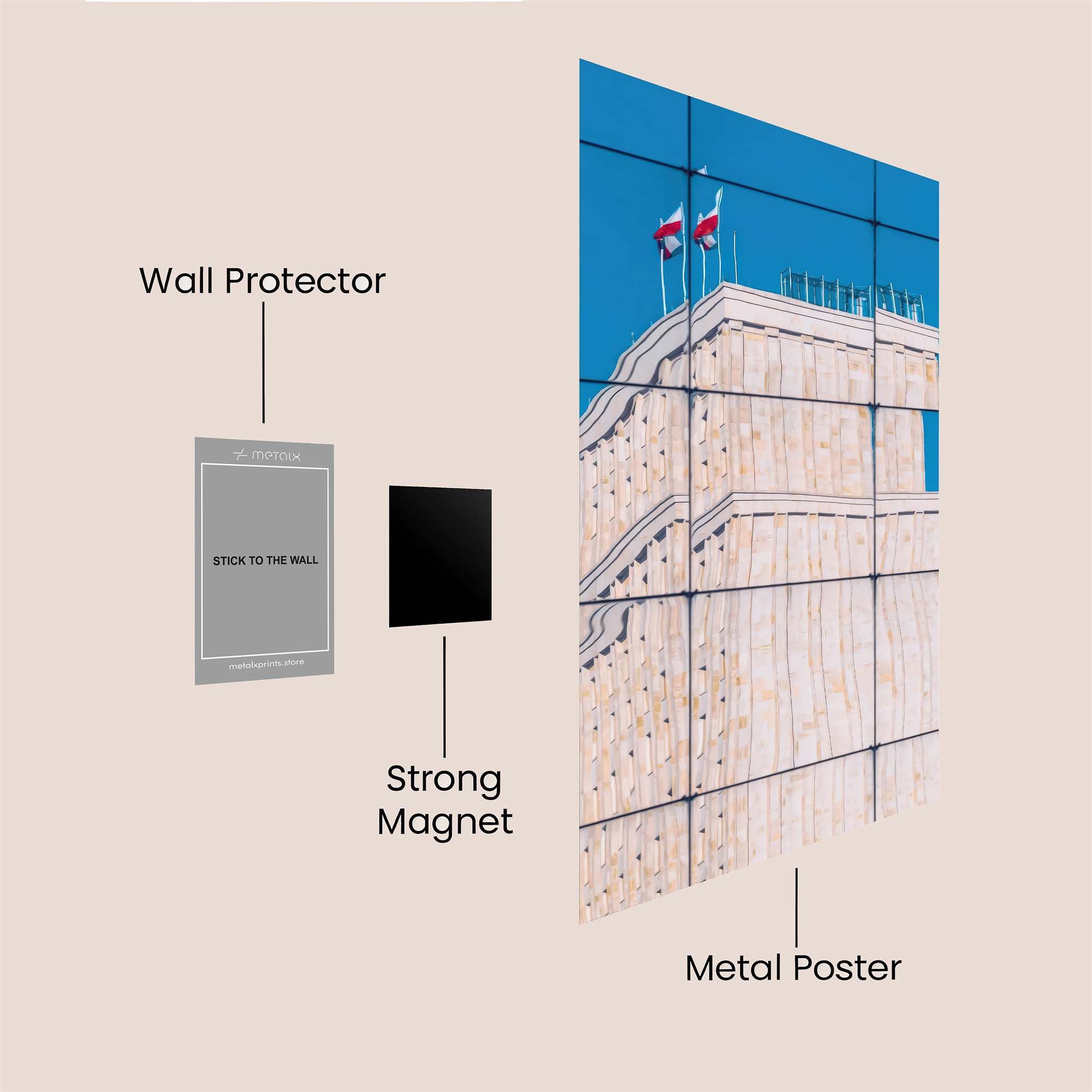 Leaning Serenity Safe Wall Magnetic / M